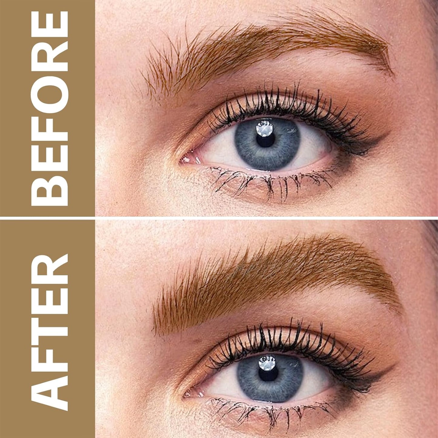 Boobeen 2pcs Brow Fection Eyebrow Pen，Liquid Microblading Eyebrow Pencils for Women，Angled Brush Waterproof Brow Pen for Hair-Like Strokes，Last All-Day，Beginner Friendly