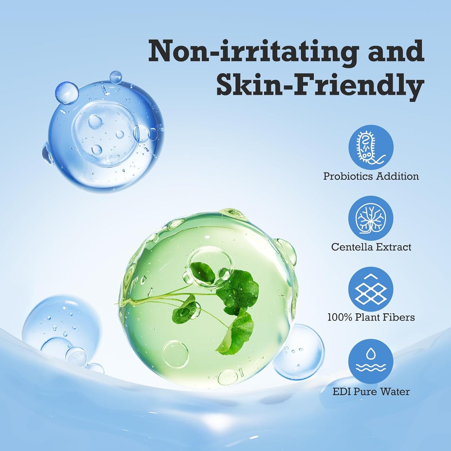 matern'ella Hanging Flushable Wipes Unscented Extra Large Corner-Connected Wet Wipes Adult Plant Based Fibers with Probiotics Alcohol Free Sewer Safe Butt Wipes Travel 3 Packs of 80 Wipes