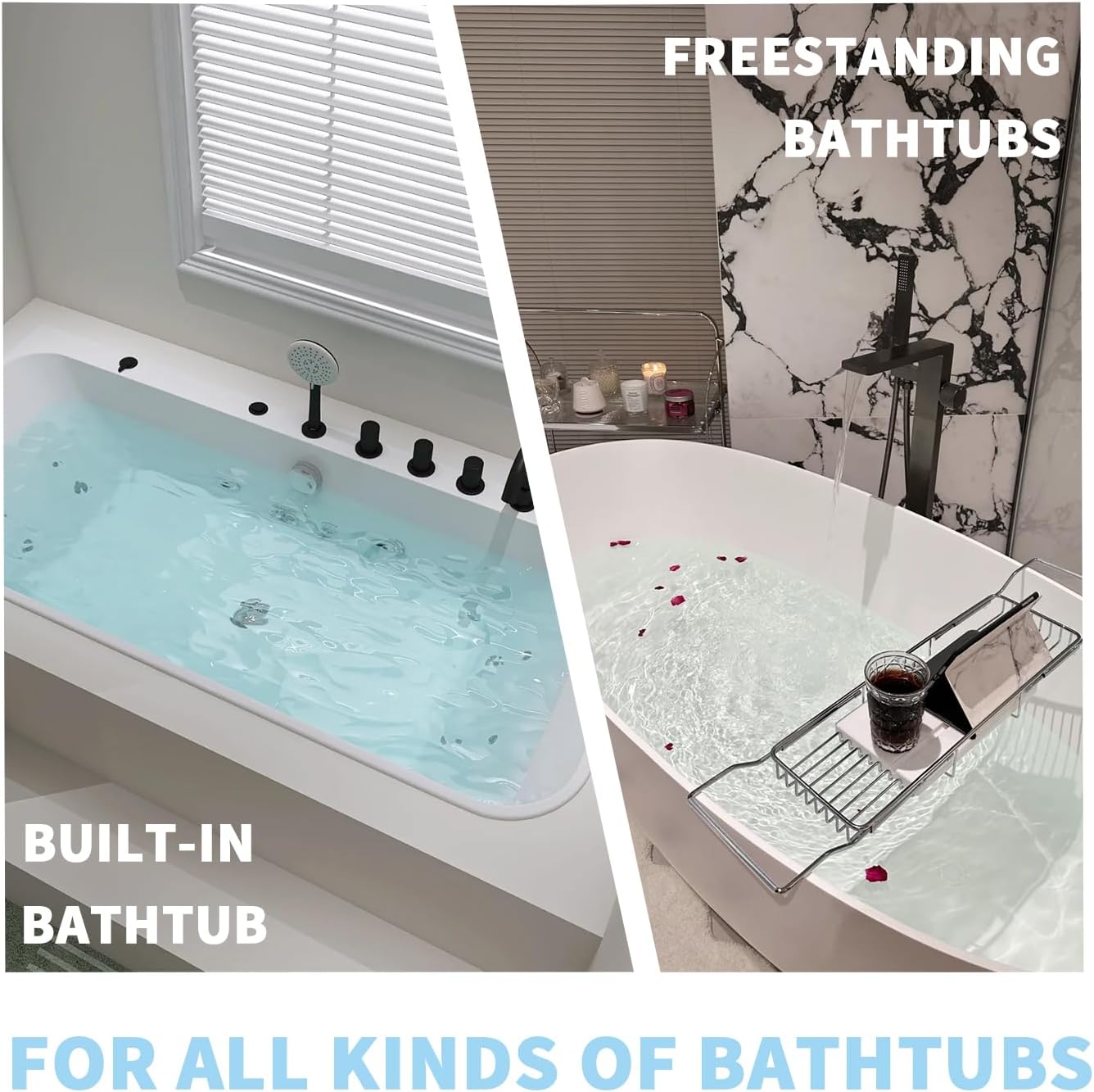 Silicone Bath Pillow for Tub – Ergonomic Bathtub Headrest with Inflatable Air Cushion, Non-Slip Suction Cups & Neck/Back Support – Comfortable Spa Bath Accessory for Relaxation (Grey)