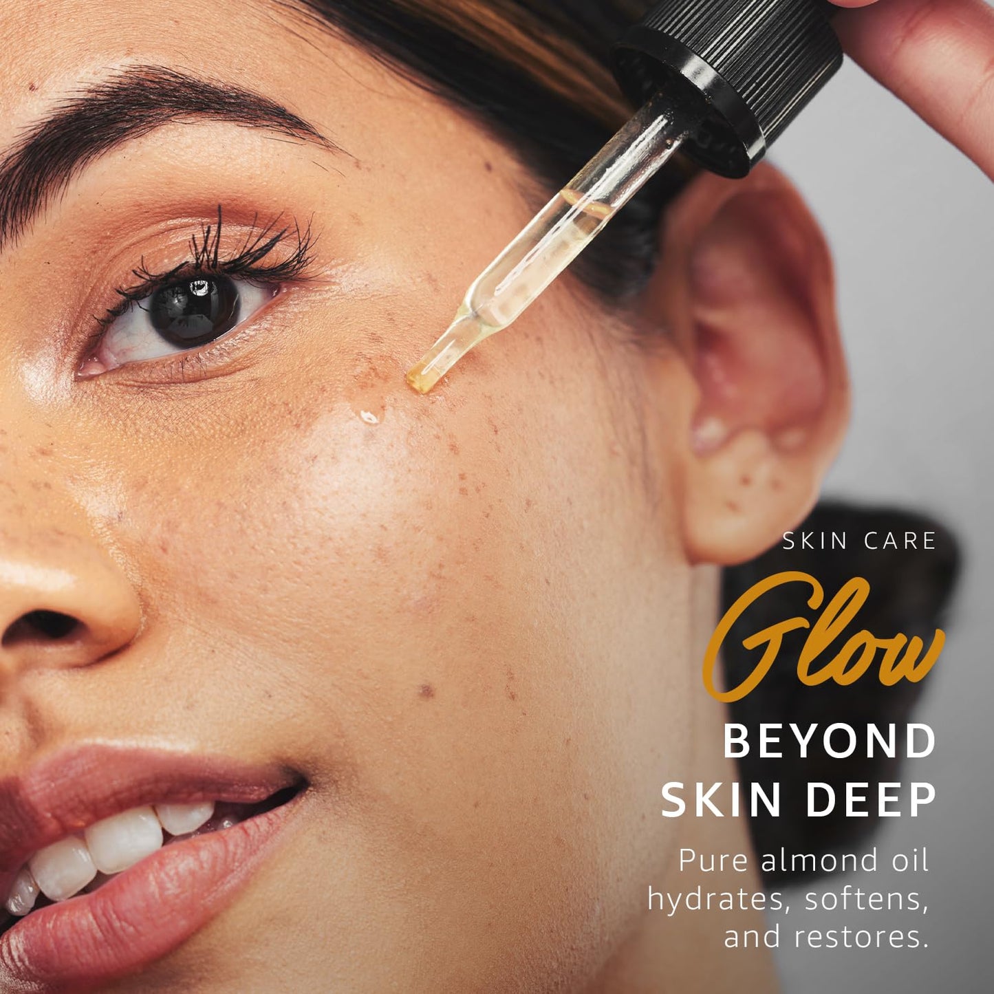 ORGANIC SWEET ALMOND OIL (16 oz) Premium Cold Pressed Unrefined | 100% Pure Sweet Almond Oil for Skin, Face, Hair, Soap Making | Carrier for Essential Oils | Available in Bulk | 16 FL OZ