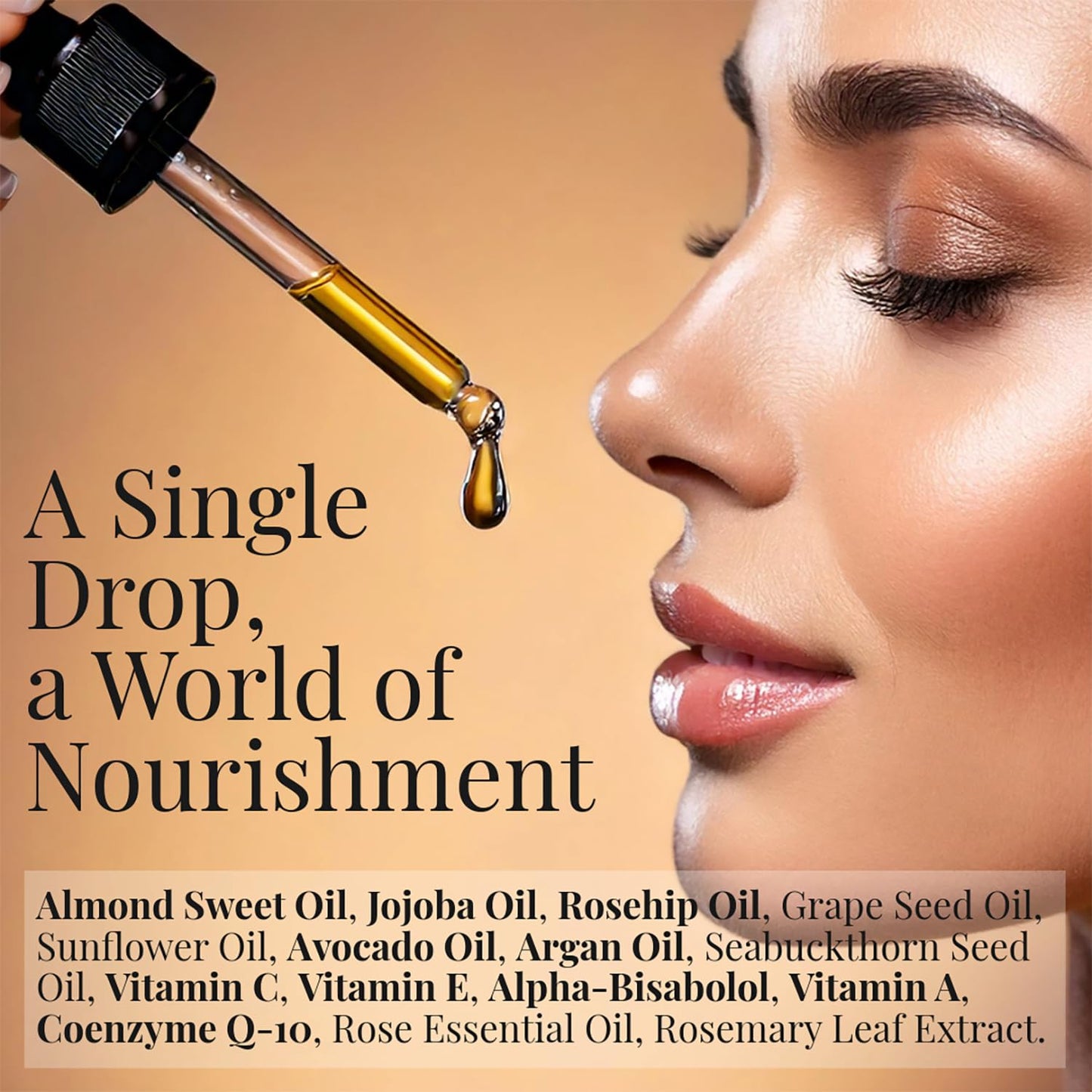 Q-10 Nourishing Face Oil | Potent Rejuvenating Oil Empowered With Vitamin A+C+E | Enhances the Efficacy of Other Skin Products