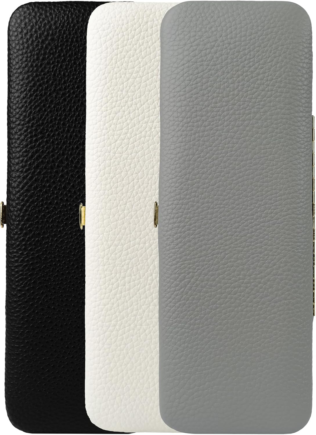 Lash Tweezers Organizer, Eyelash Extension Tweezers Bag, Soft PU Leather 8 Positions Rounded Corners Portable, Individual Storage Case Box for Tweezers, Makeup Brush, Slender Small Tools(Black)