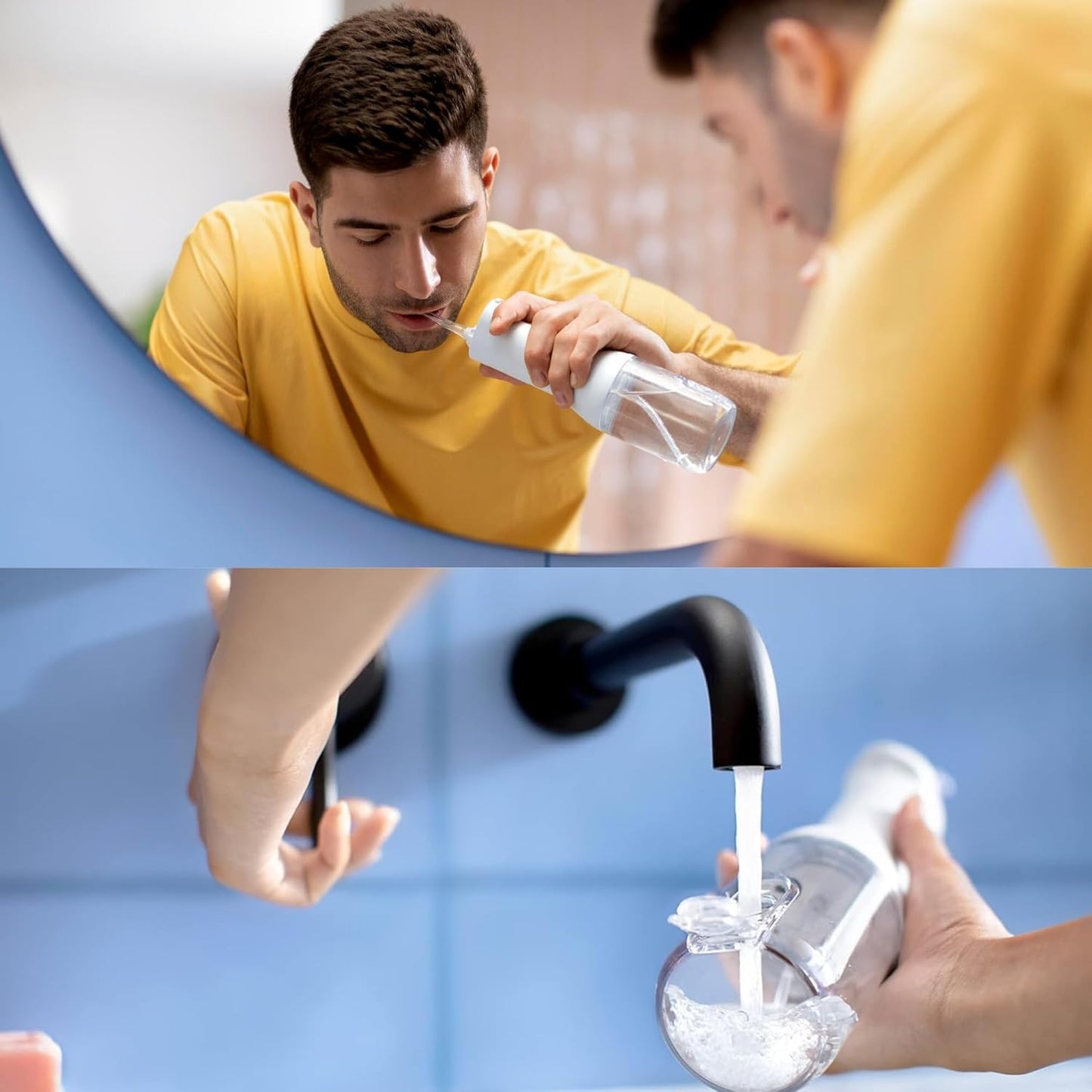 Philips Sonicare Water Flosser Cordless – Rechargeable Power Dental Waterflosser for Teeth, Portable Oral Irrigator with 3 Intensity Settings, 360° Rotating Nozzle – (Mint)