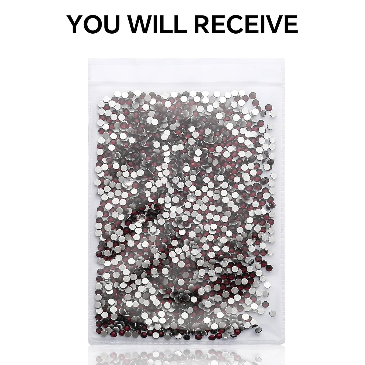 1440Pcs Amethyst Crystal Rhinestones,Glass Flatback Rhinestones Mini Gemstones for Nail Face Makeup Art Crafts Clothes Decoration -(SS10,2.8mm,Amethyst)