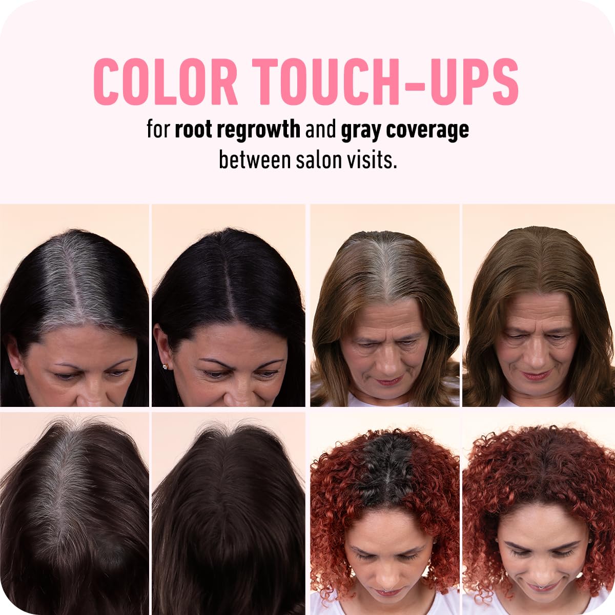 BOLDIFY Hairline Powder (LARGE, 10g) - Root Touch Up Hair Color for Gray Coverage - Bald Spot Concealing Hair Powder for Women & Men - 48-Hour Stain-Proof - Dark Gray