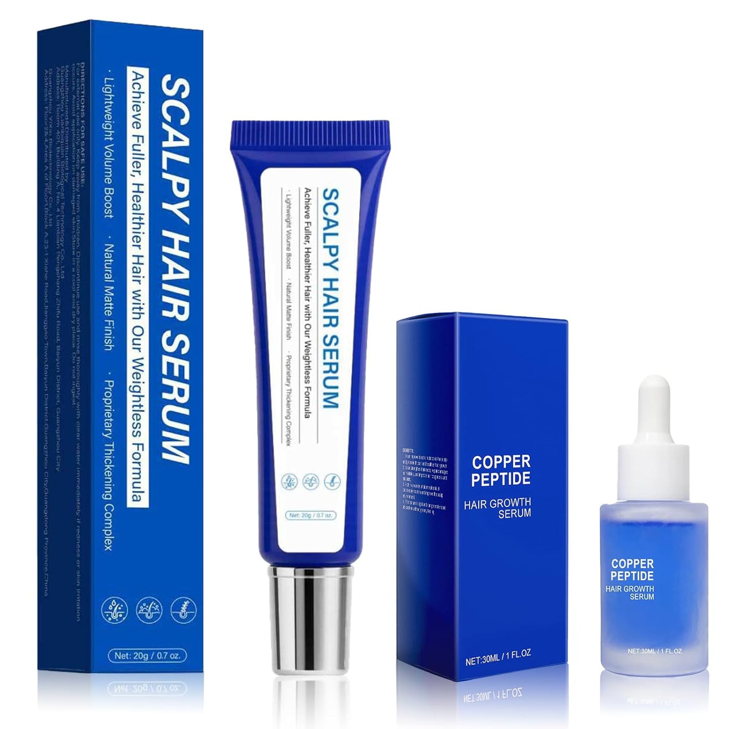 Hair Ampoule Serum, Scalpy Hair Growth Serum for Hair Loss & Thinning | Hair Growth Serum Women & Men w/Salicylic Acid, Menthol, Dexpanthenol | Non-Greasy, Lightweight (1 Pcs)