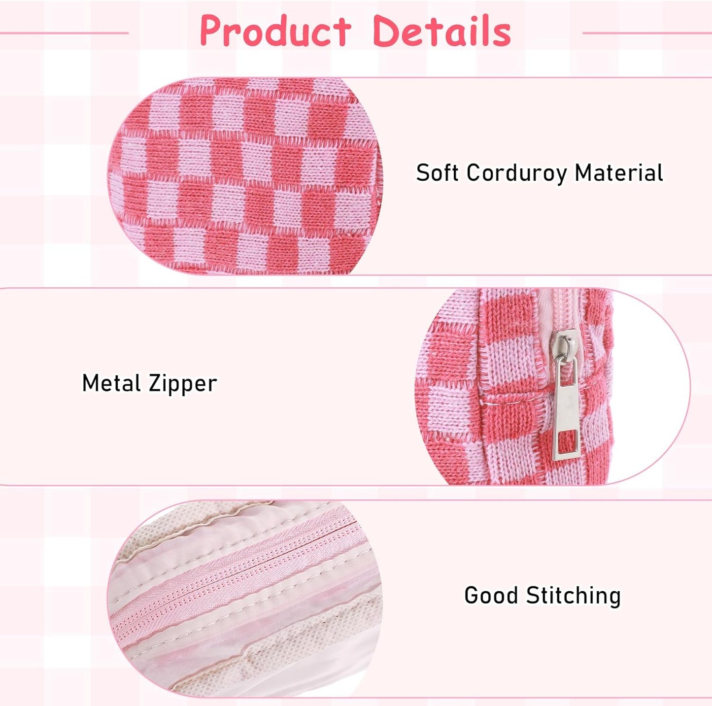 Period Pouch, Checkered Portable Period Bag Sanitary Napkin Storage Bag Tampon Storage Pouch for Women Ladies Daily Use Storages Purse Travel(1 Pcs)