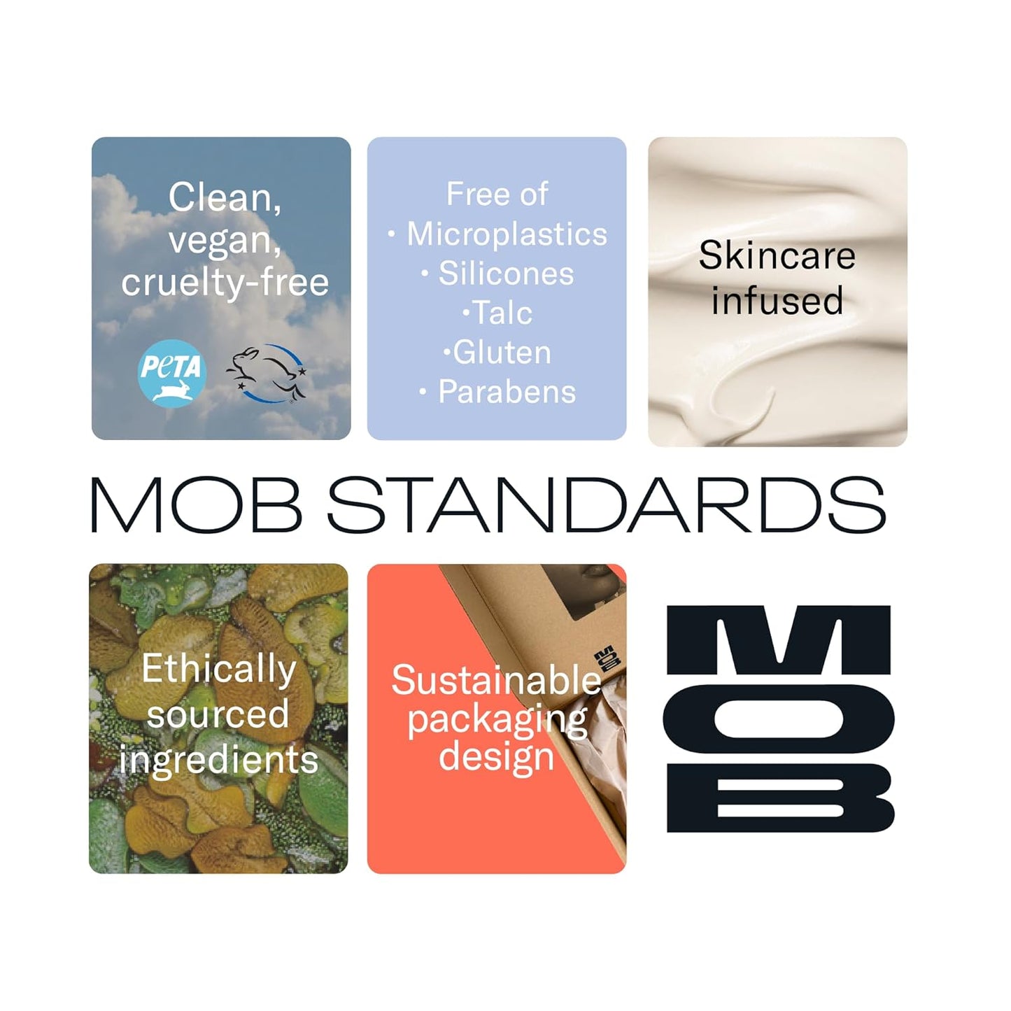 MOB Beauty Cream Clay Eyeshadow M115 – Taupe | Skincare-Infused, Vegan, Cruelty-Free, Blendable Cream-to-Velvet Finish, Buildable Pigment, Clean Eyeshadow in Sustainable, Biodegradable Compact