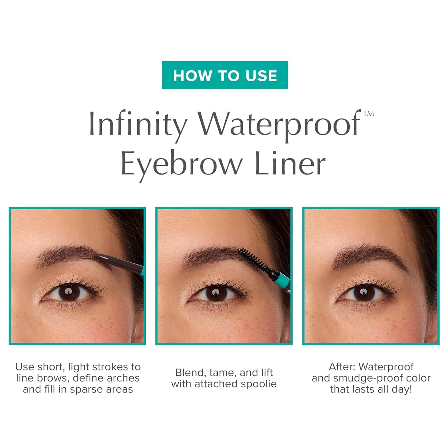 Thrive Causemetics Infinity Waterproof Eyebrow Pencil, Retractable Brow Pencil with Hyaluronic Acid & Shea Butter, Dual Ended Eyebrow Brush Spoolie, Fine Tip, Vegan & Cruelty Free, Merida (Auburn)