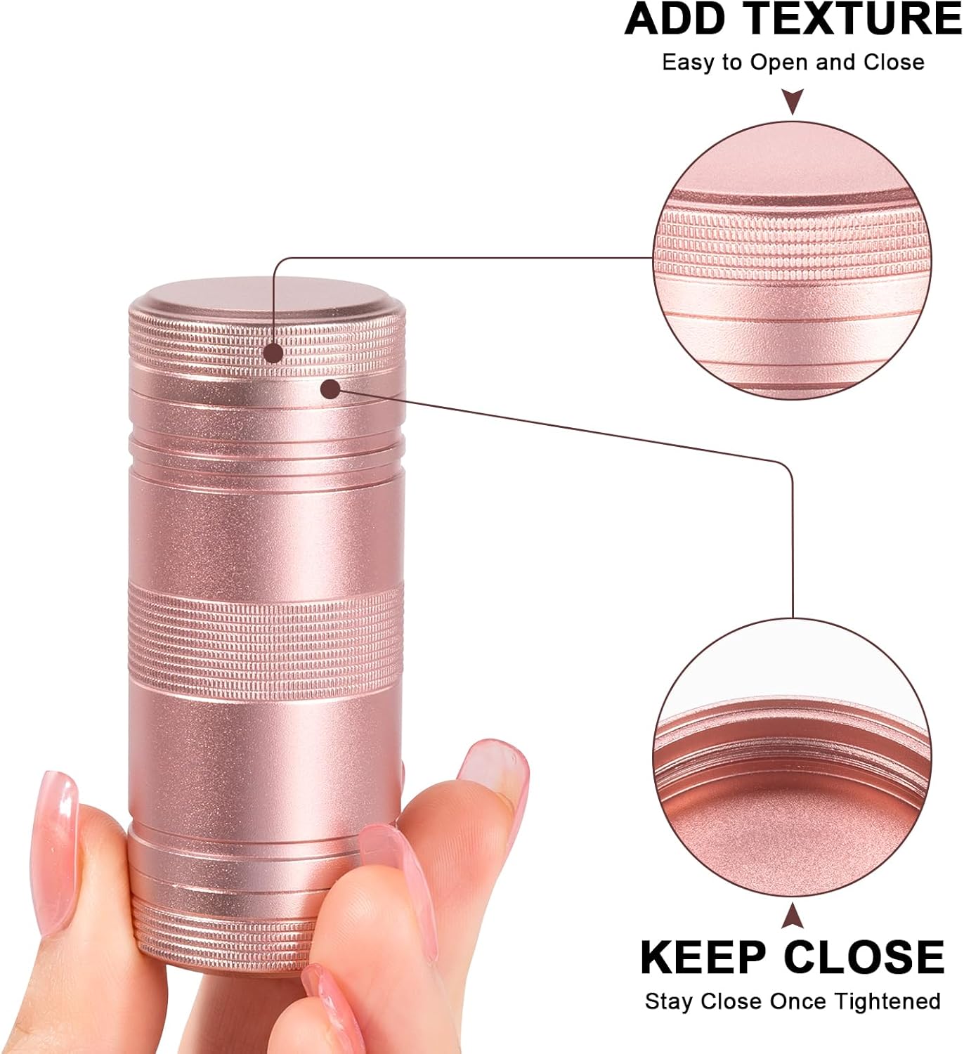 Small Pill Box Metal Pill Case - Portable Waterproof Pill Container for Pocket Purse, Travel Daily Pill Holder, Medicine Organizer for Vitamin/Fish Oil/Supplements Pink 1 Pack