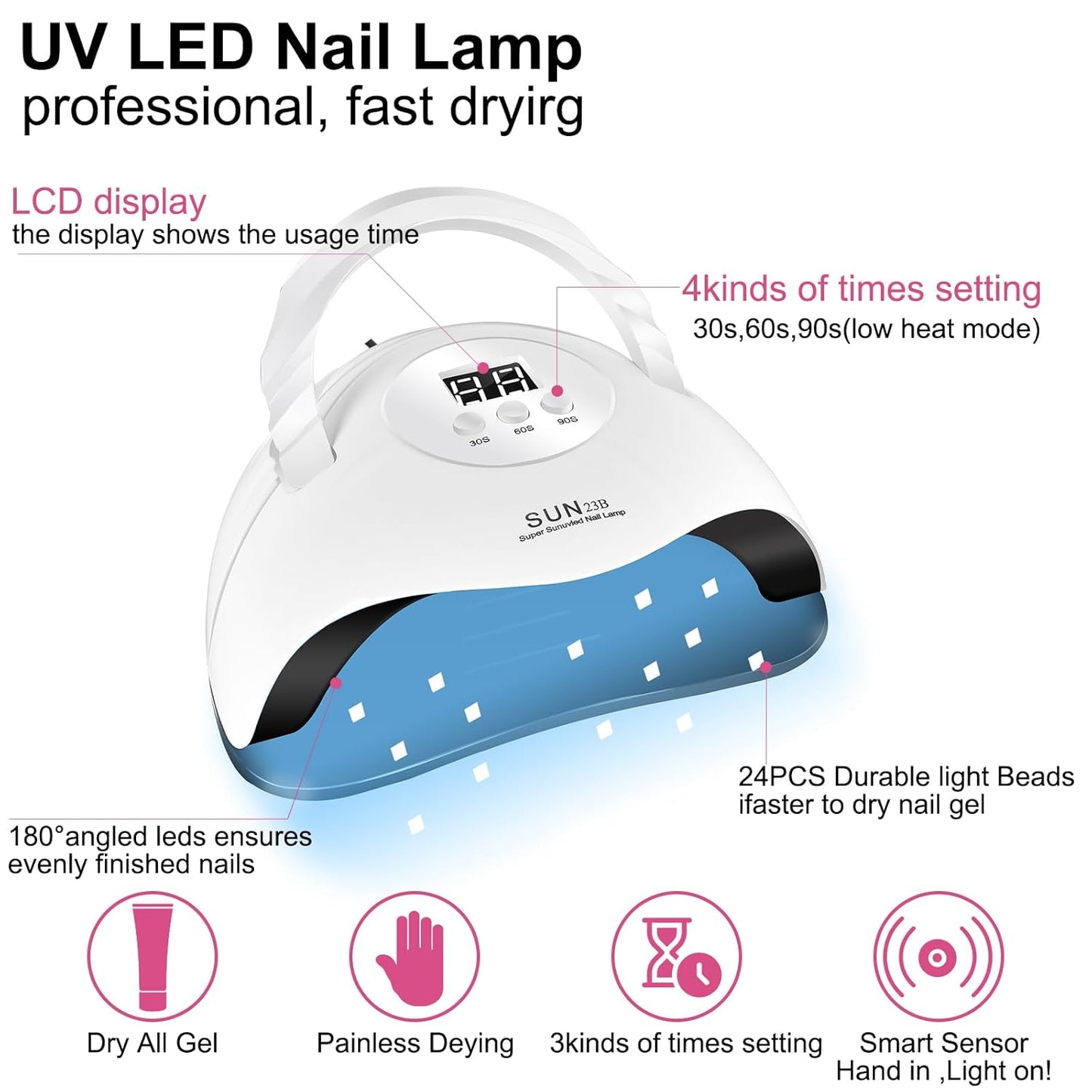 NAIL POLISH KIT with U V Lamp and Drill Starter Kit 36 Colors Gel Nail Polish Nail Art Gel Manicure Kit