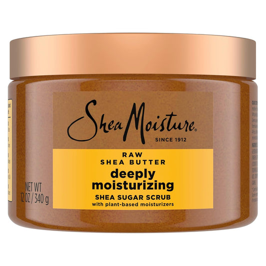 SheaMoisture Shea Sugar Body Scrub For Moisturize And Restore Dry Skin Raw Shea Butter Deeply Moisturizing Body Scrub With 24h Shea Moisture Nutrients 12 oz