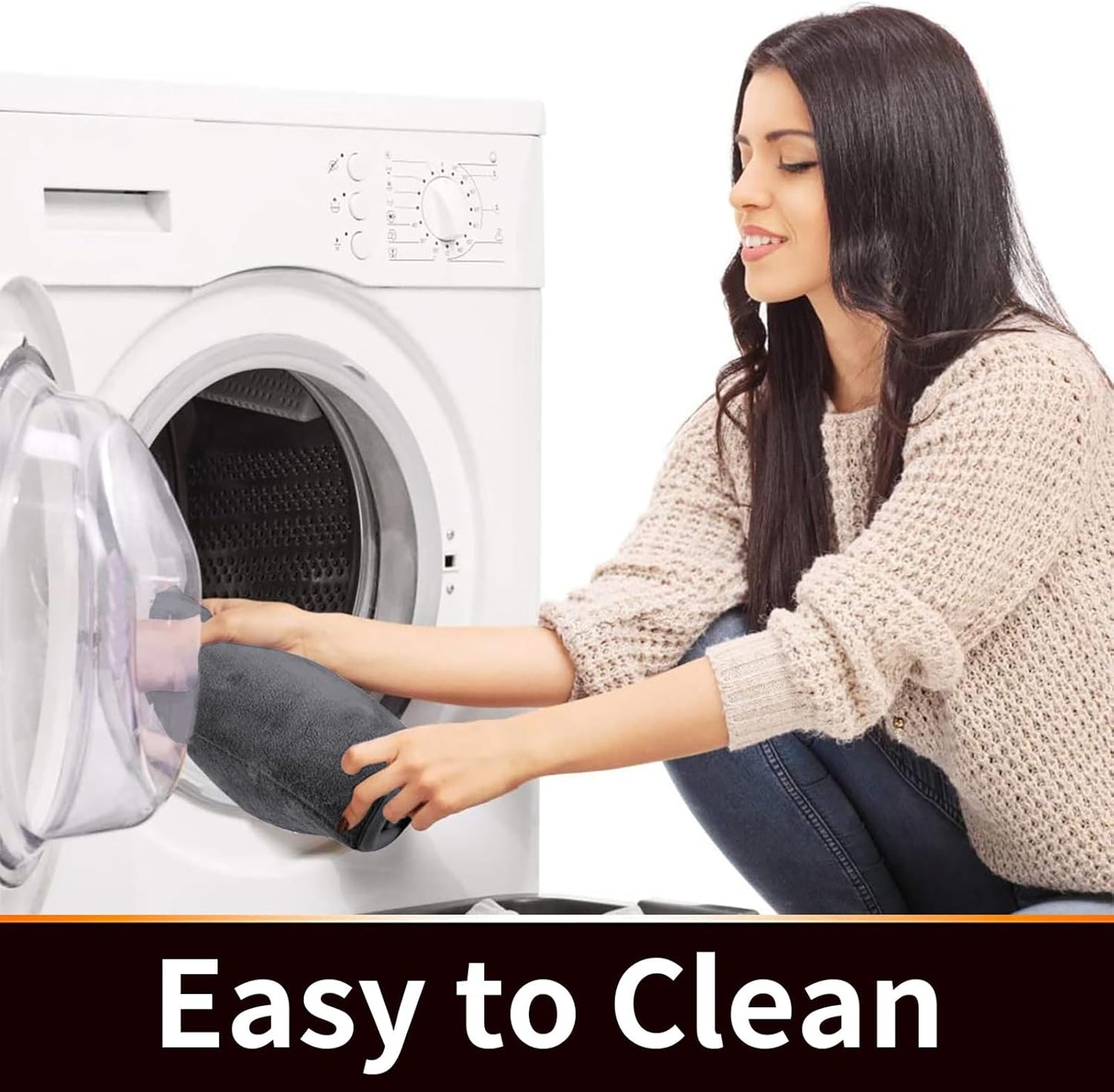 Yimobra Memory Foam Toilet Bath Mat U-Shaped, 24 X 20 Inches,Soft and Comfortable, Super Water Absorption, Non-Slip, Machine Wash and Easier to Dry for Bathroom Commode Contour Rug, Dark Gray