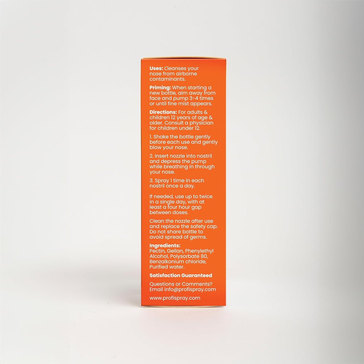 Profi™ Everyday Nasal Spray - Helps Defend Against Airborne Germs and Allergies, Lasts Up to 8 Hours, Advanced Nasal Spray for Air Travel, Work, Conferences & Indoor Gatherings - 90 Sprays, 0.29 FL OZ