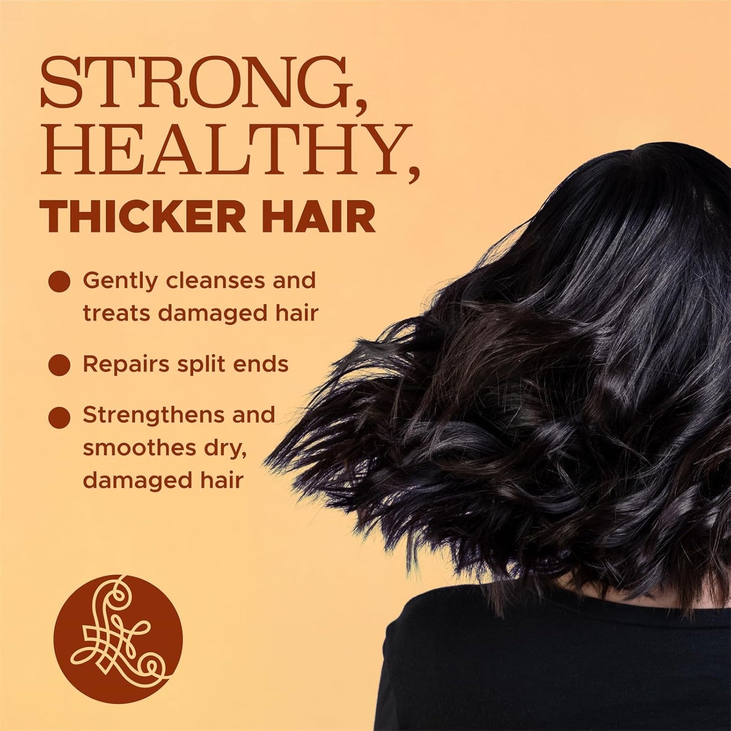 Luseta Turmeric & Collagen Hair Serum for Damaged and Thining Hair, Strengthening Oil Treatment Preventing breakage for Women and Men Adding Shine 3.38oz