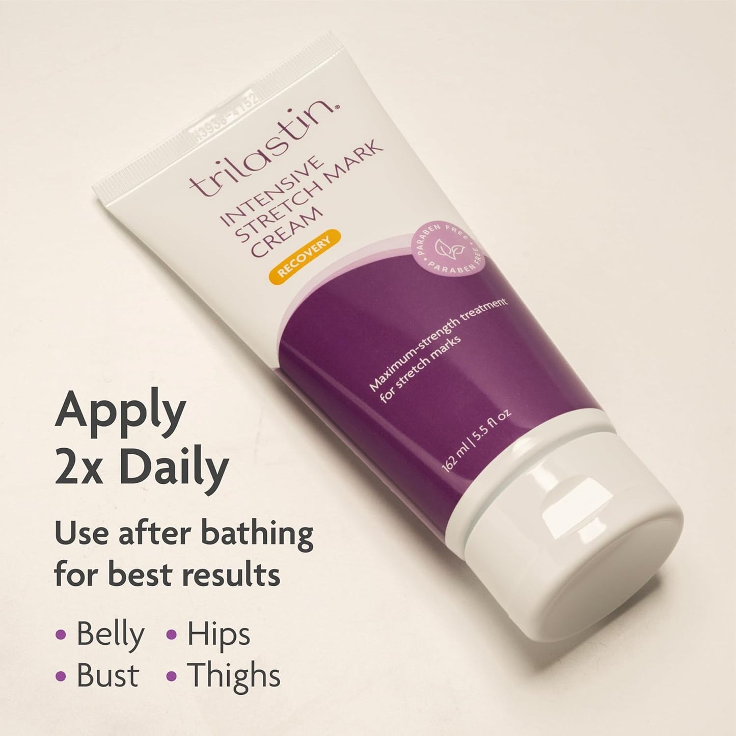 TriLASTIN Stretch Mark Cream for Pregnancy - 5.5 Oz & 3 Oz Hydro-Thermal Accelerator & Absorption Serum - Intensive Moisturizing Formula with Hyaluronic Acid - Prevent Stretch Marks During Pregnancy