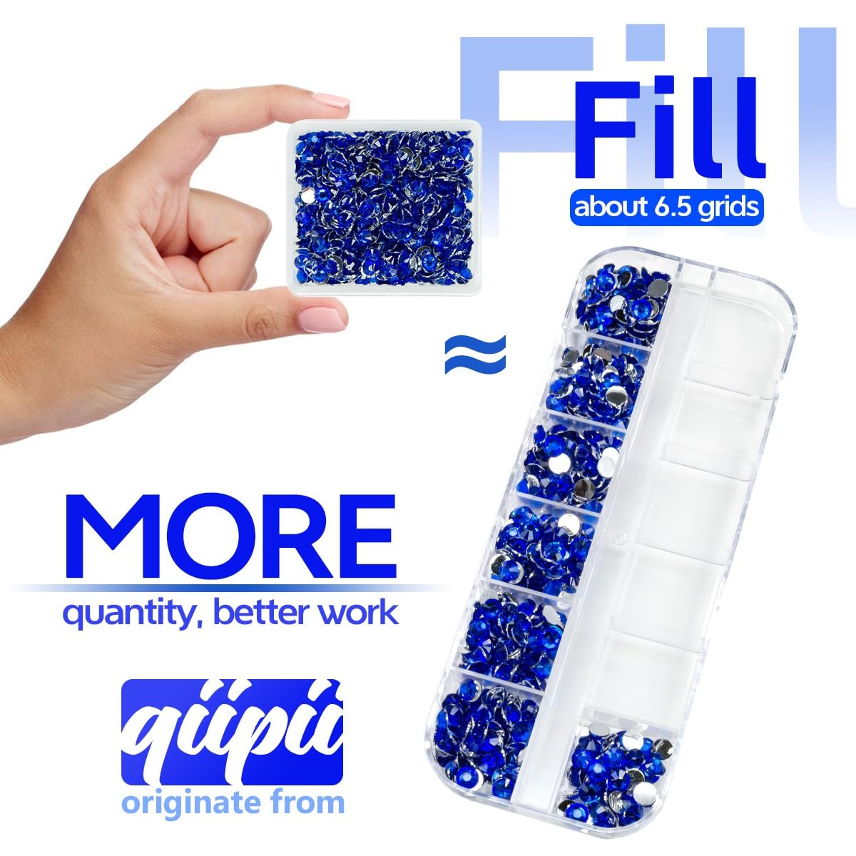 Royal Blue Crystal Resin Rhinestones for Crafting Sapphire Flatback Stones 3mm 4mm 5mm Dark Blue Stones Diamonds Crystals Gems Charms for Nails Face Eyes Makeup Body Tumblers Bottles DIY Crafts