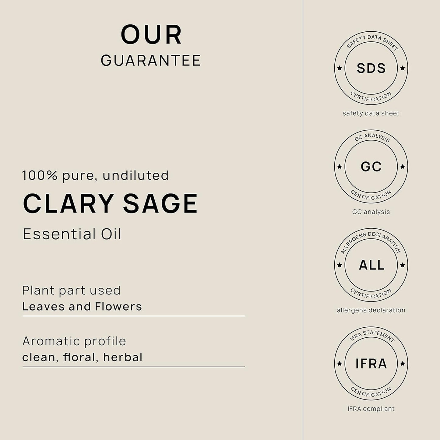 VINEVIDA Clary Sage Essential Oil - Gallon Clary Sage Oil Undiluted - Bulk Gallon Essential Oil Soap Making Safe Skin - DIY Candle Scents Candlemaking Scents - 8 lbs Clary Sage Oil 3948.87 ml