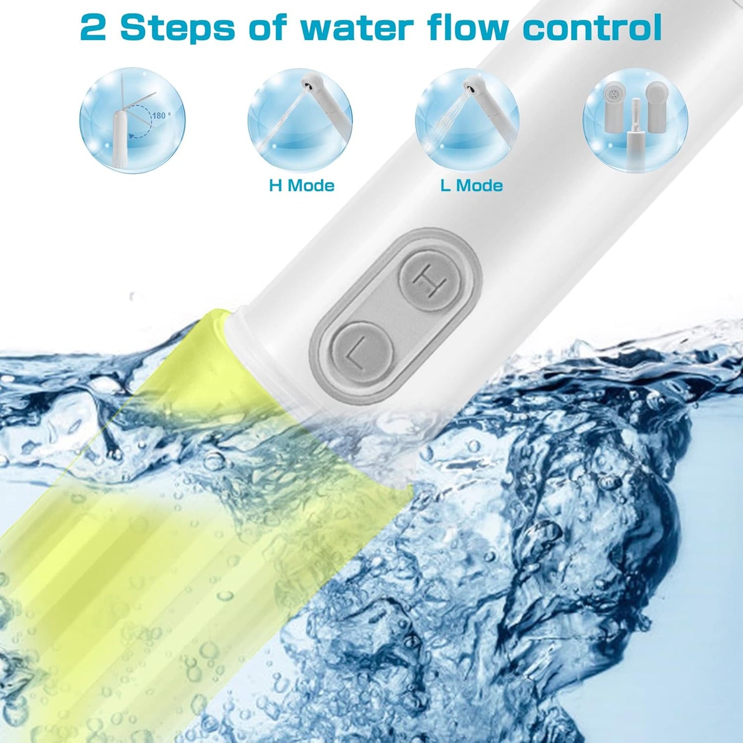 Portable Bidet - Mini Foldable Handheld Personal Travel Bidet with 2 Pressure Options Electric Sprayer Toilet for Personal Hygiene Cleaning/Soothing Postpartum Care/Perineal & Hemmoroid Treatment