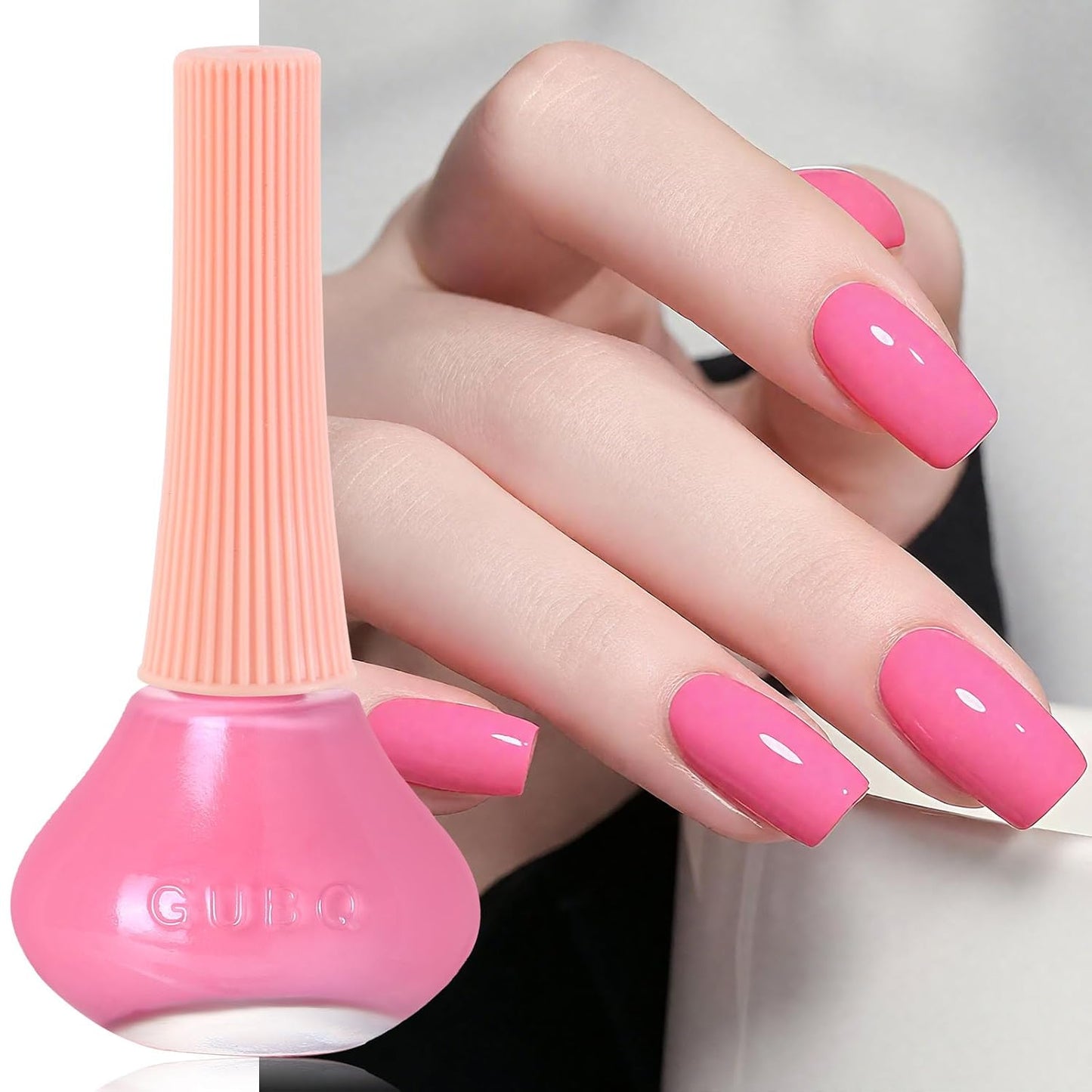 Major Dijit Hot Pink Quick Dry Regular Nail Polish - Nail Art Lacquer, 0.41 Fl Oz