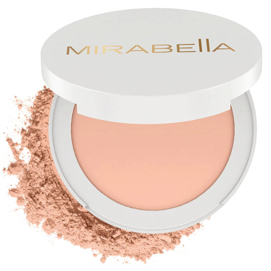 Mirabella Invincible For All Pure Pressed Foundation - Buildable Mineral & Blurring Setting Powder for All Skin Types - HD Matte Finishing Powder - Tan T11