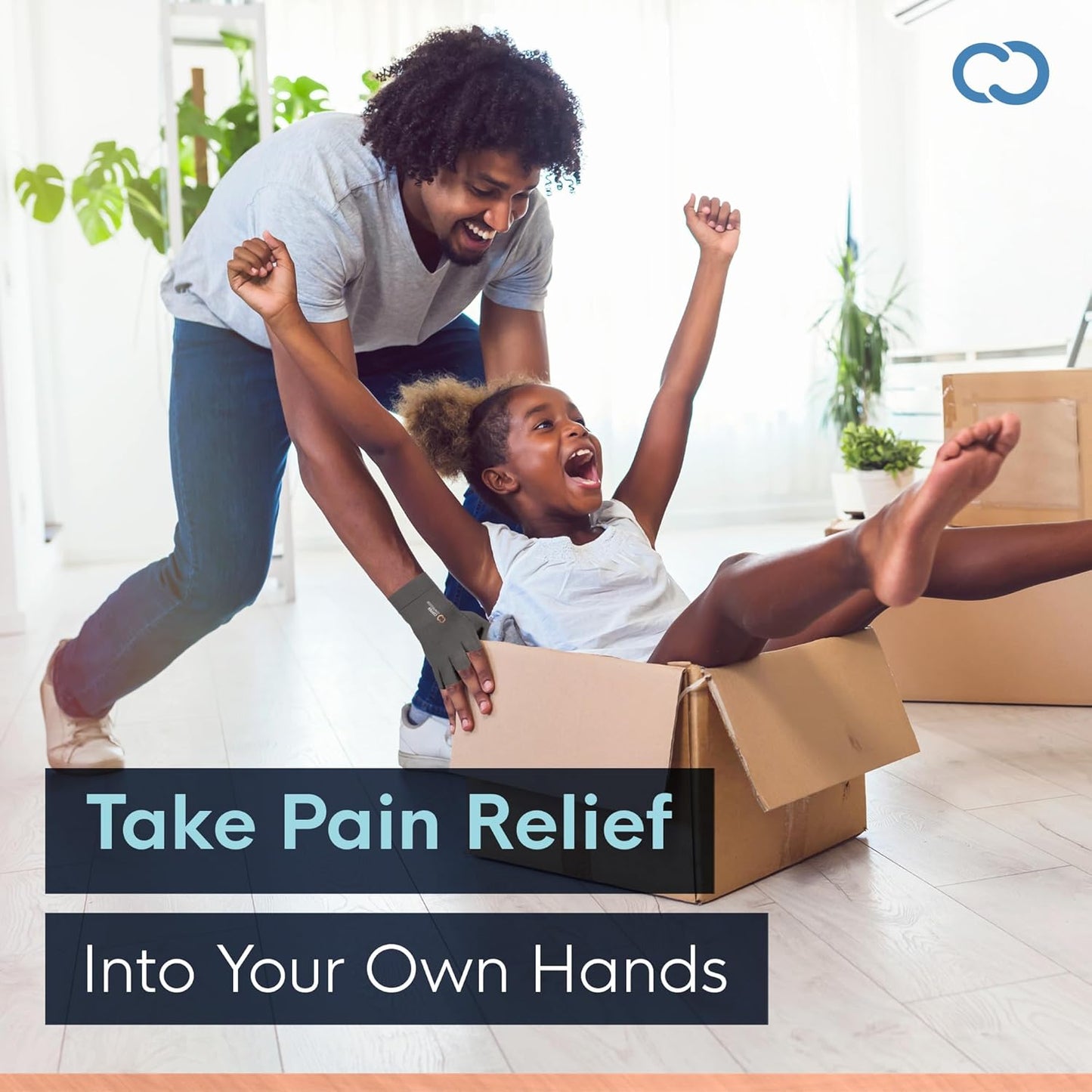 Copper Compression Arthritis Gloves | Fingerless Arthritis Carpal Tunnel Pain Relief for Men & Women | Hand Support Wrist Brace for Neuropathy, Rheumatoid, Tendonitis, Swelling, Crocheting, Typing Grey S