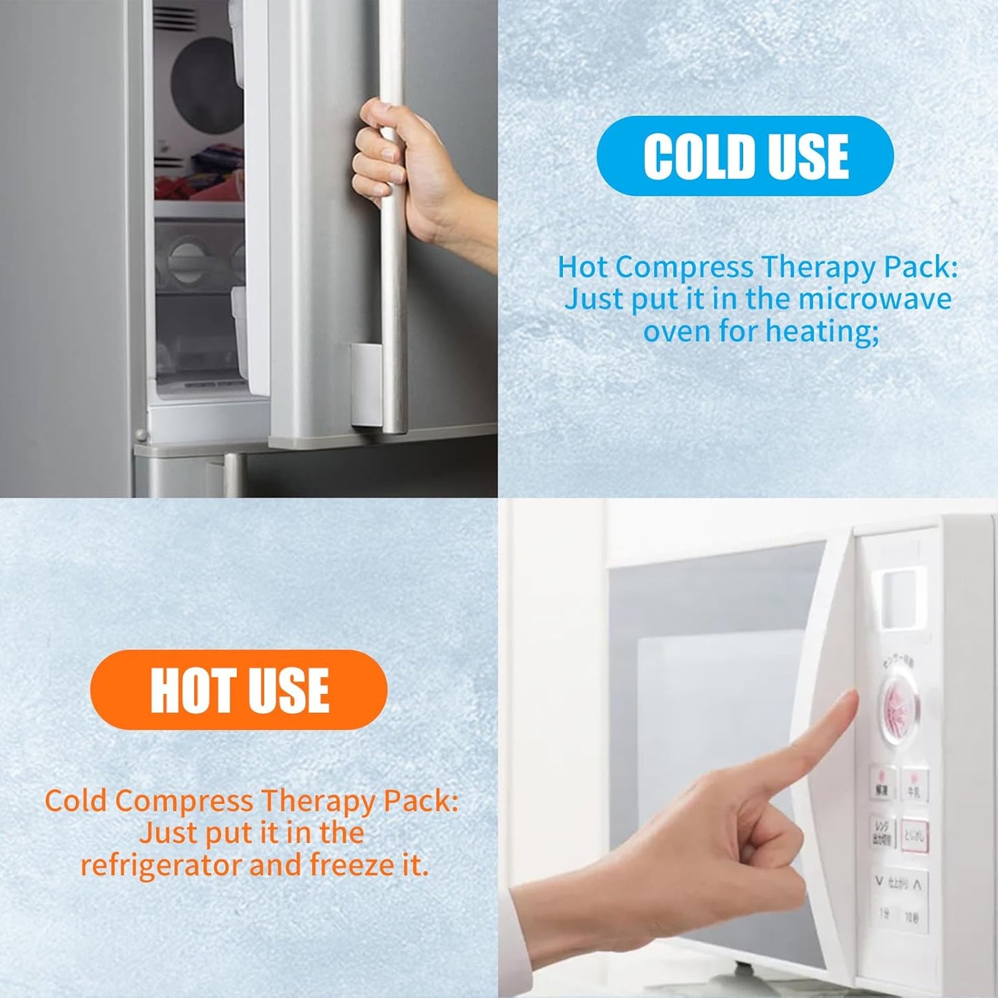 Reusable Knee Ice Pack Wrap, Ice Pack for Knee,Adjustable Cold Compress,Cold Therapy Gel Pads for Pain Relief, Arthritis,Surgery Recovery & Sports Injuries 11.5'' x 7''