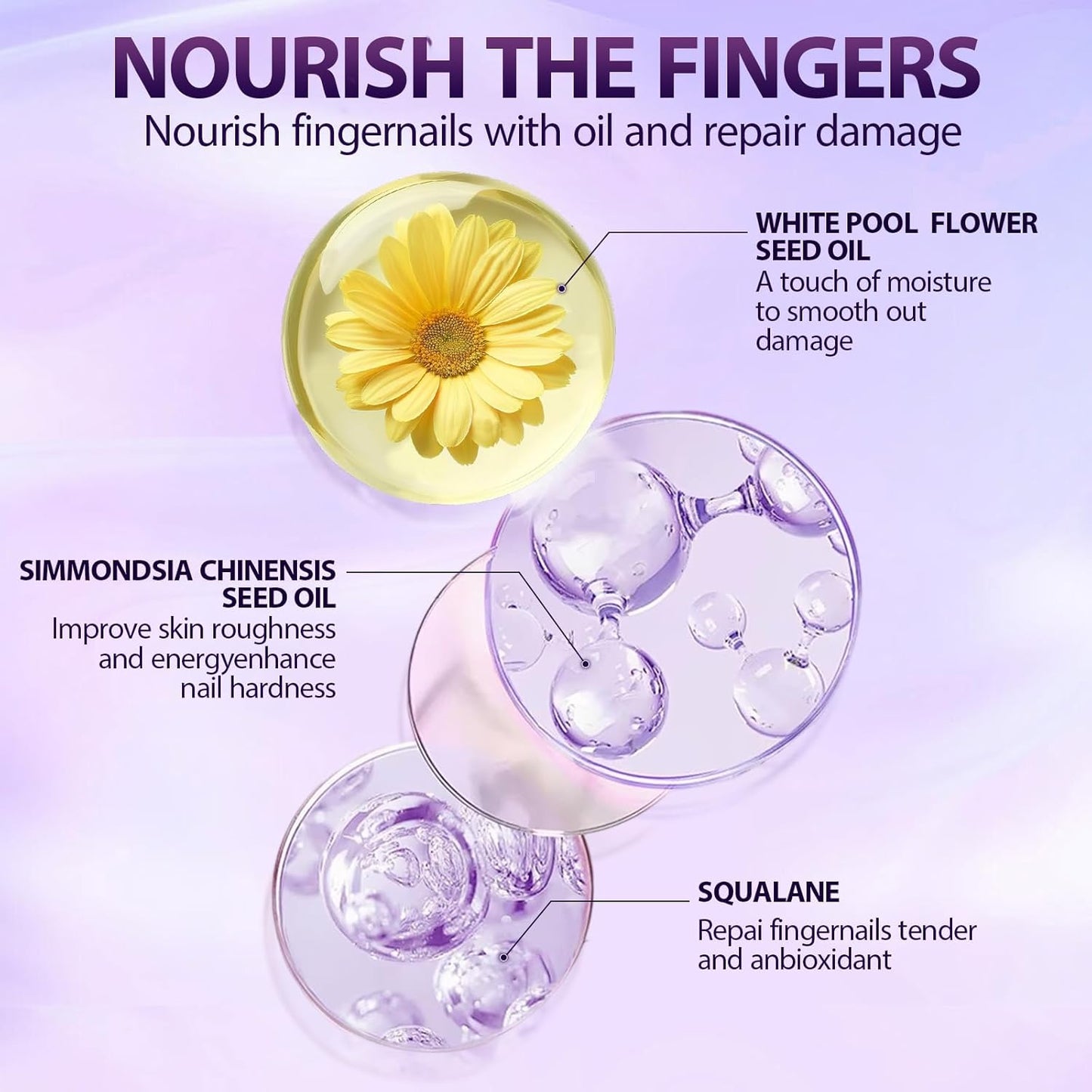 3-in-1 Cuticle Oil Pen for Nails - Nail Care Tool with Ceramic Tip, Moisturize Strengthen Brighten - Cuticle Pusher Oil for Hangnails, Dry & Damaged Nails（3pc）