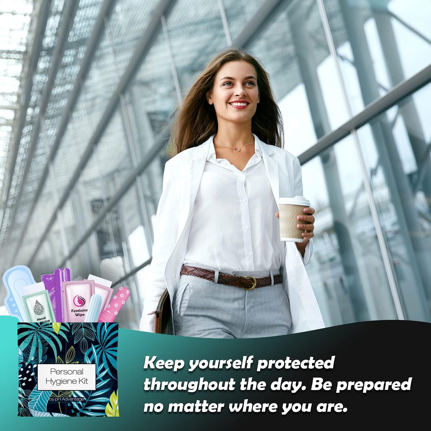 Blue Forest Menstrual Kit All-in-One 50 Pack | Convenience on The Go | Period Kit Pack for Travelling, Tweens & Teenagers or just When You’re Out | Individually Wrapped Feminine Hygiene Product