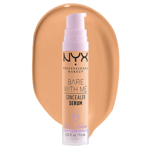 NYX PROFESSIONAL MAKEUP Bare With Me Concealer Serum, Concealer Makeup For Up To 24Hr Hydration - Tan