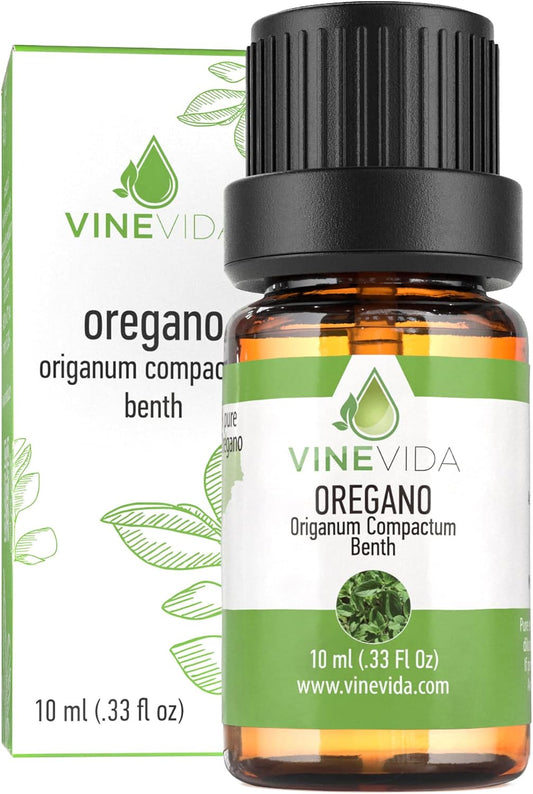 VINEVIDA Oregano Essential Oil 10 mL-Undiluted Oregano Oil 10 mL-Oregano Candle Oil Scent-DIY Candle Scents for Candlemaking-10 mL Essential Oil for Soap Making Safe for Skin (4OZV-OBP-ORE-80P-10ML)