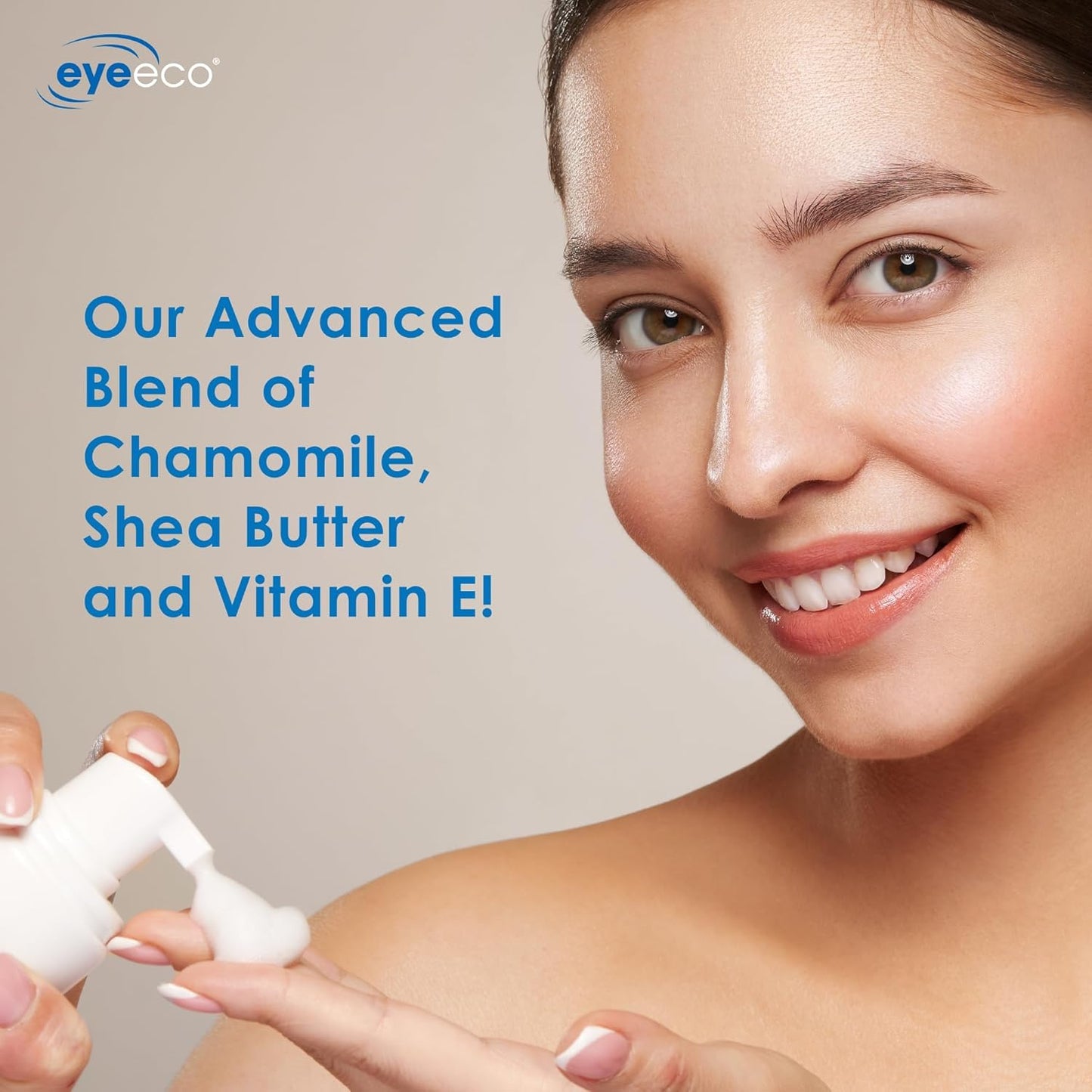 Gentle Tea Tree Oil Foaming Facial Cleanser – 6oz – Non-Irritating Eyelid Cleanser & Face Wash with Tea Tree, Chamomile & Shea Butter