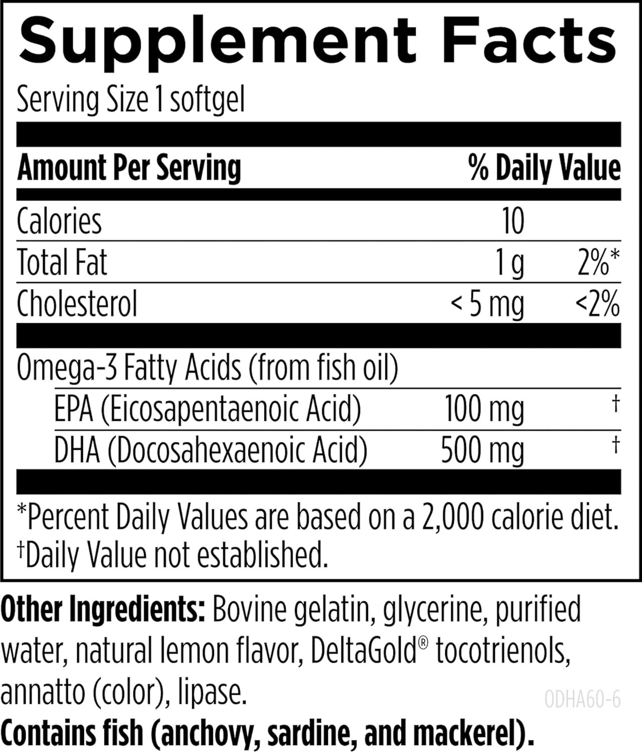 Designs for Health OmegAvail Ultra DHA - Highly Concentrated DHA Triglyceride Fish Oil, TG Fish Oil with 500mg DHA + 100mg EPA - No Fishy Aftertaste (60 Softgels)