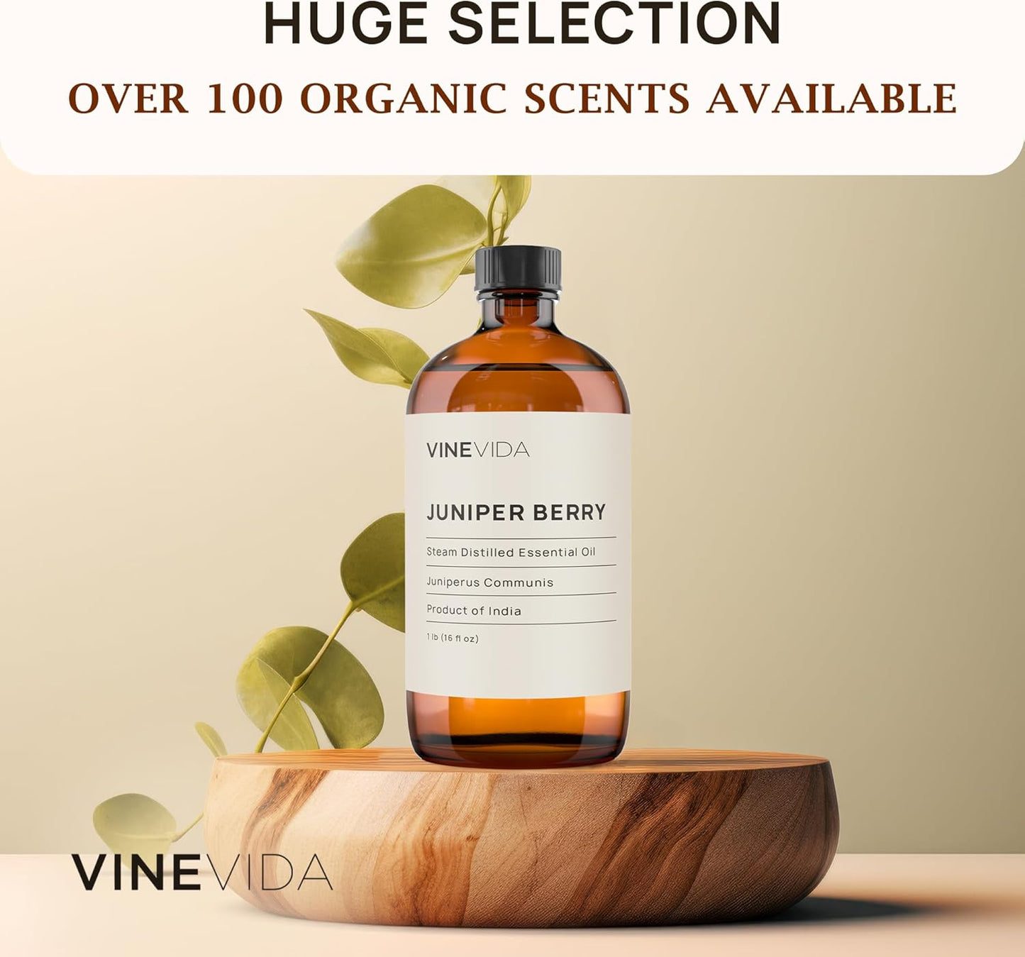 VINEVIDA Juniper Berry Essential Oil 16 oz Undiluted - Pure, Natural, and Raw