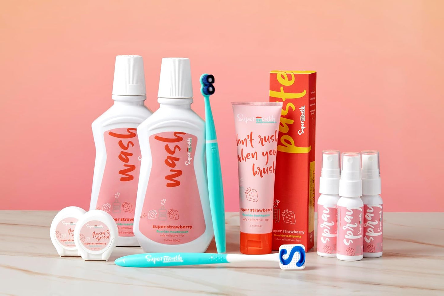 Fluoride Toothpaste - Adults & Kids, Fights Cavities, Whitens, Nano Hydroxyapatite, Dentist Developed, Safe Clean Ingredients, Gentle on Sensitive Teeth, Vitamins D3 & K2, 4 Tasty Flavors