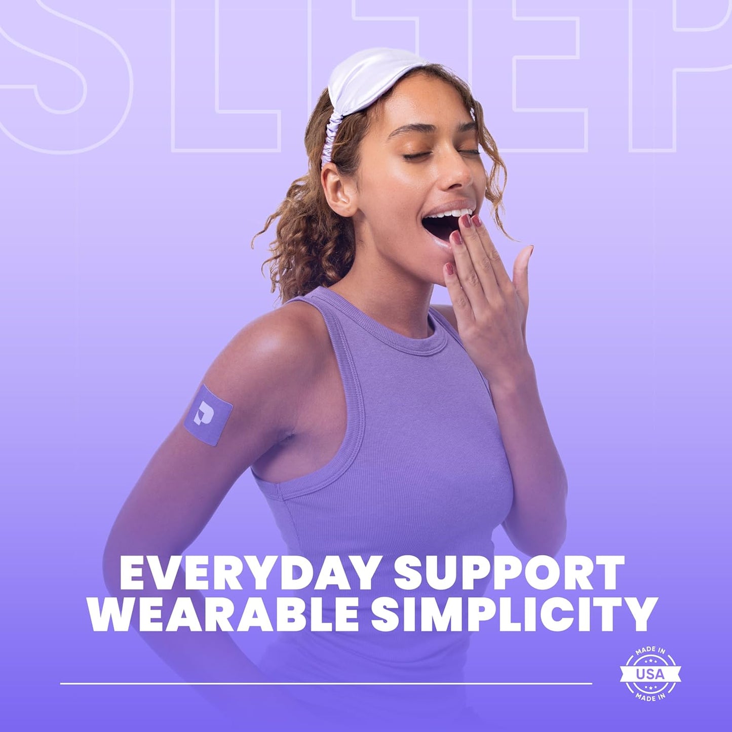 Pure Patch Sleep Patch – Plant-Based Vegan Topical Patch – Magnesium Glycinate – GABA – L-Theanine – Apigenin – Non-Ingestible – Water-Resistant – Gentle on Skin – Gluten Free – Made in USA –12Patches