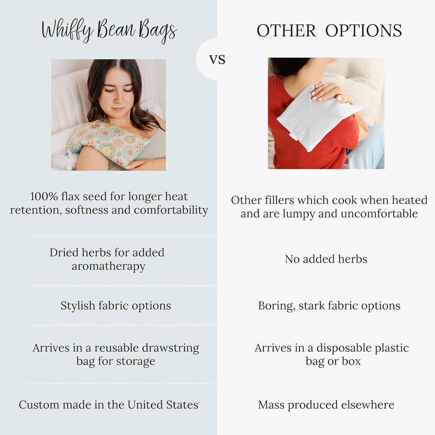 Microwave Heating Pad Filled With Flax Seed and Choice of Dried Herbs, Herbal Cold Pack, Good Size for Back Pain and Cramps, Hot and Cold Therapy, 6" x 12" (Red Fox, Lavender & Peppermint)