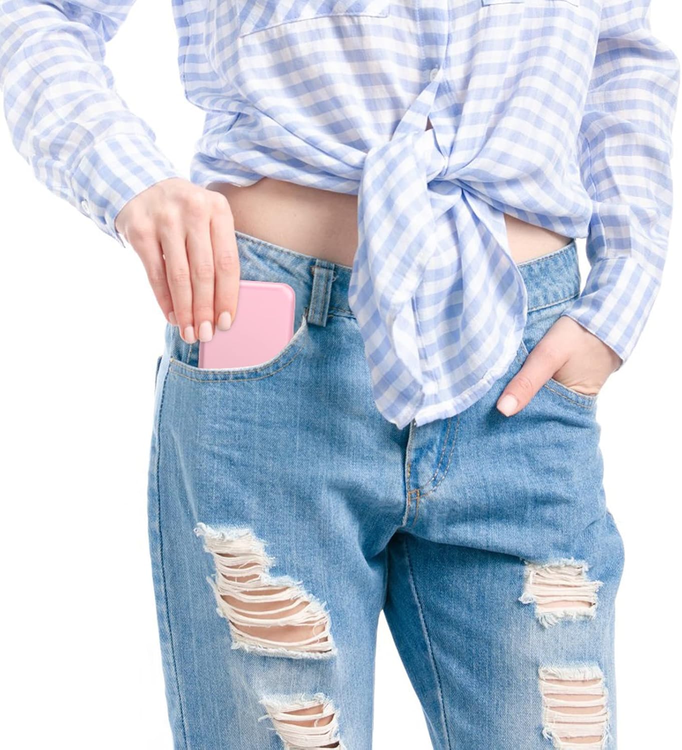 WOBSION Small Mirror with Lights,LED Compact Makeup Mirror,1x/3x Mini Travel Mirror with Magnification,Portable for Purse,Pocket,Gifts for Girls,Pink