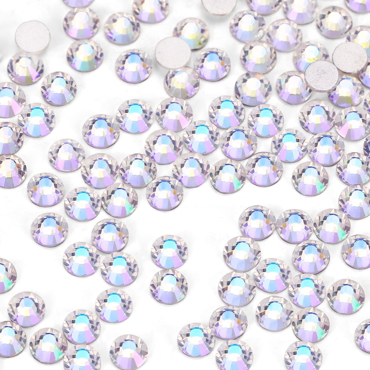 1440Pcs Moonlight Crystal Rhinestones,Glass Flatback Rhinestones Gemstones Mini for Nail Face Makeup Art Crafts Clothes Decoration -(SS6,2.0mm,Moonlight)