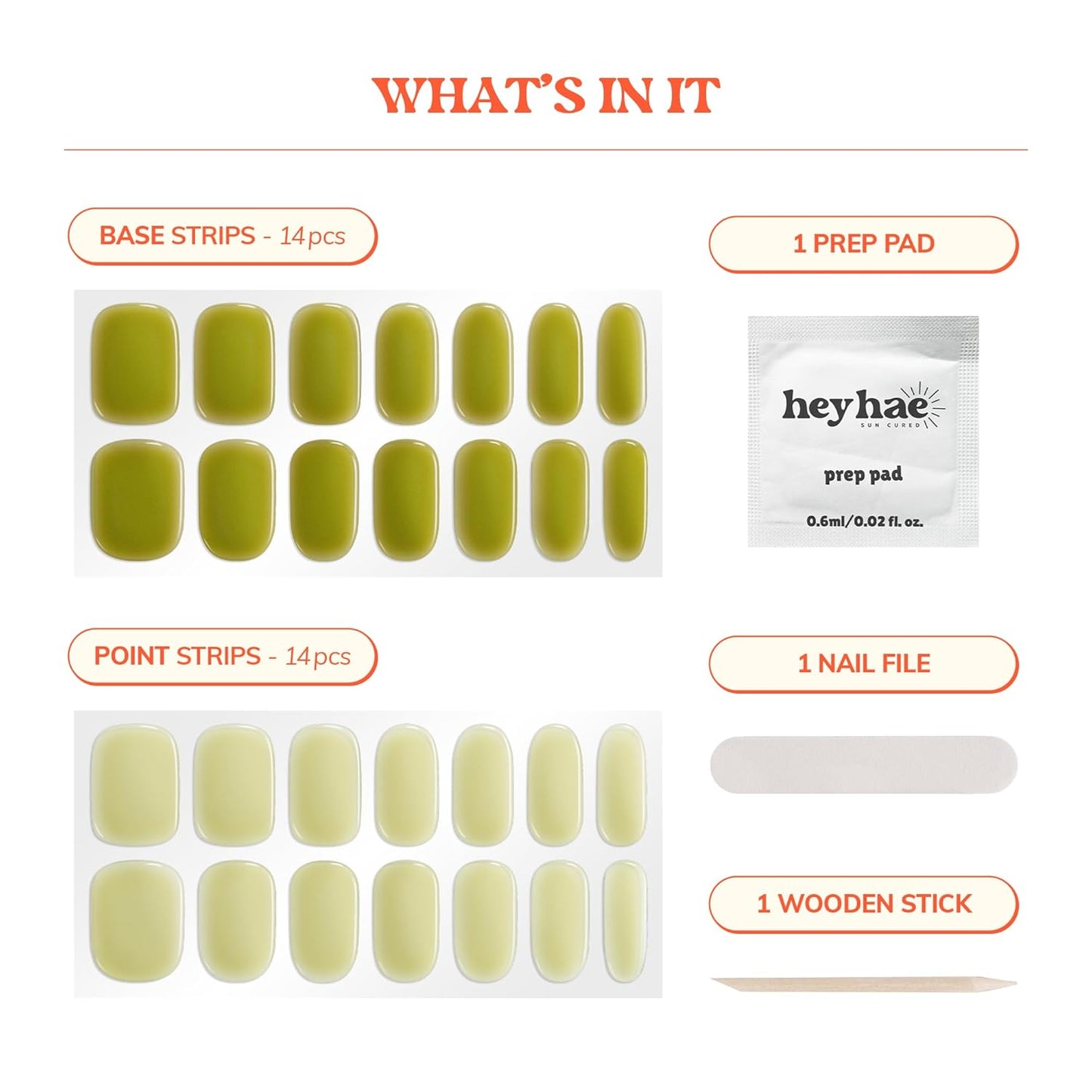 Semi Cured Gel Nail Strips | No LED Lamp Needed | Marble, Green, Spring | Easy Apply & Remove, Salon Quality |Includes 28 Strips,1 Prep Pads,Nail File & Wooden stick- Hey, I’m Lost in the Woods