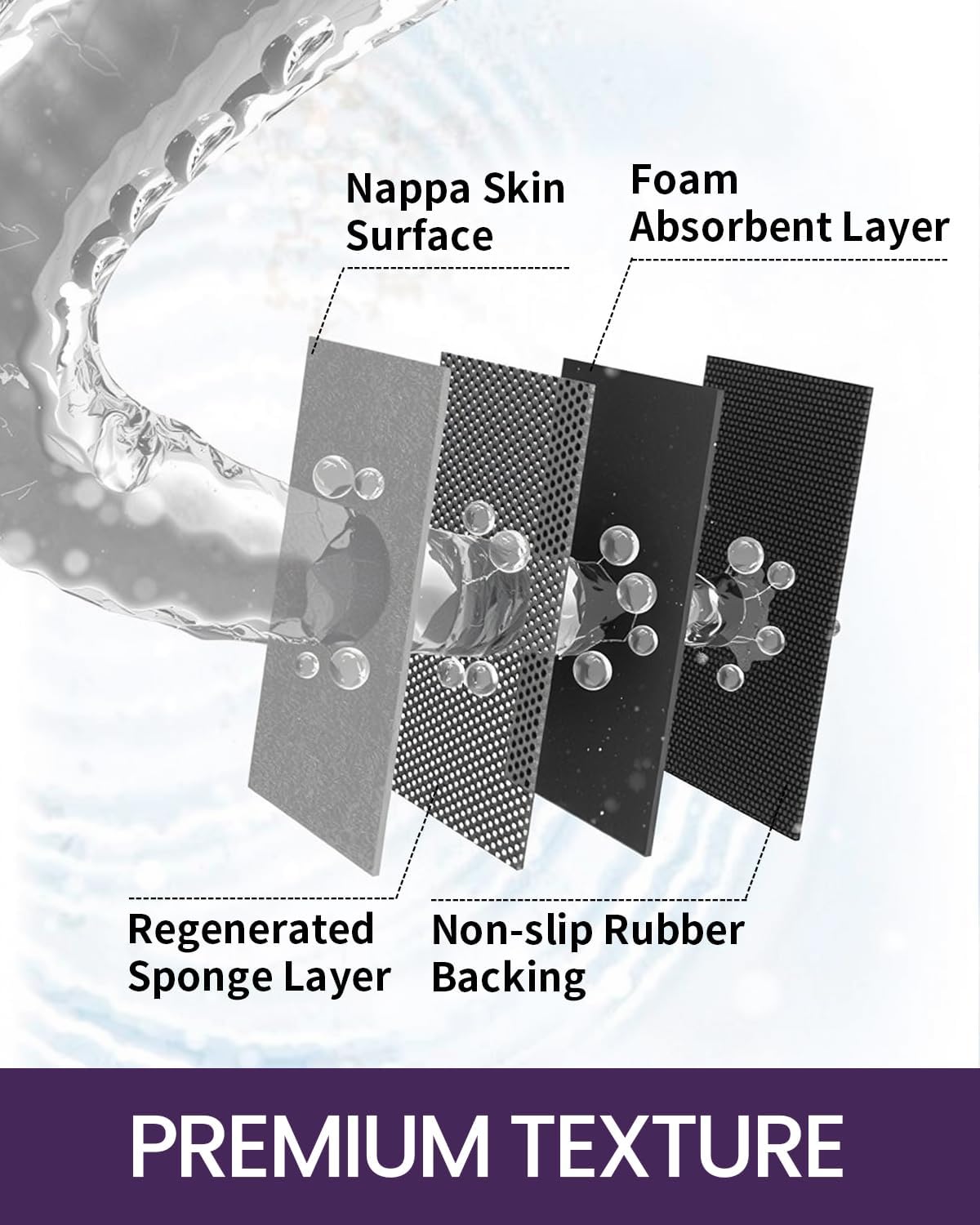 DEXI Bath Mat 17x43, Non Slip Quick Dry Rugs, Super Absorbent Ultra Thin Marble Bathmat, Washable Rubber Mats for Shower Floor, in Front of Bathtub, Sink, Bathroom Accessories Decor, Black