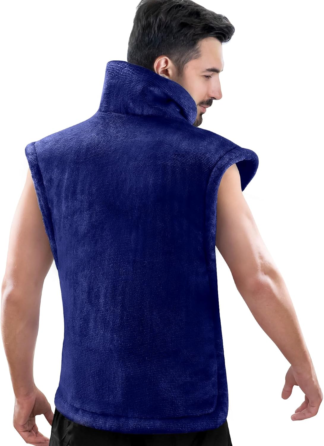 RENPHO King Size Heating Pad for Back Pain Relief, Birthday Christmas Gifts for Men Women, Stocking Stuffers, FSA Eligible, 24"x37" XL Large Heat Pad for Neck and Shoulders, ETL Certified, Dark Blue