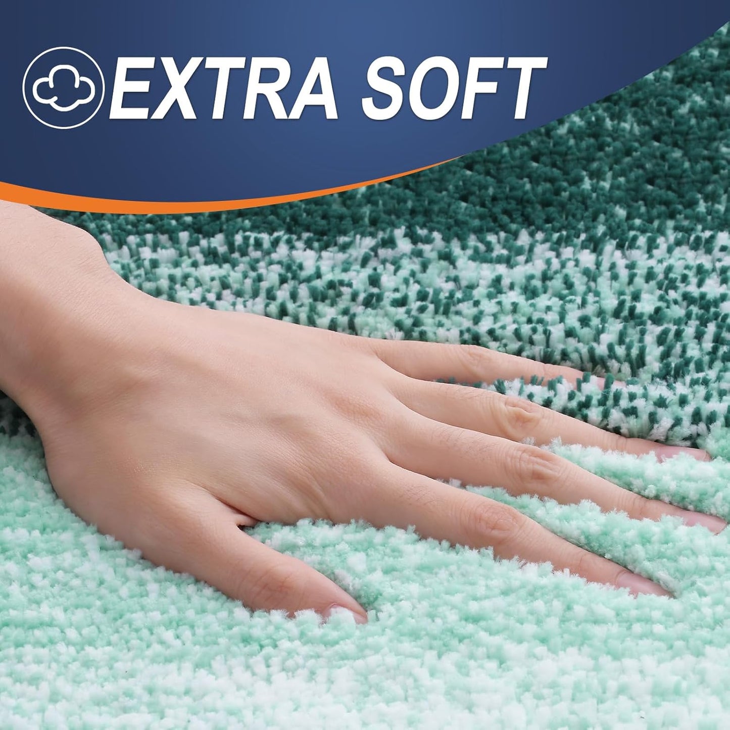 OLANLY Bathroom Rugs Mat 30x20, Extra Soft Absorbent Microfiber Bath Rugs, Rubber Backing, Quick Dry, Washable Bath Mats for Bathroom Floor, Tub and Shower, Home Decor Accessories, Blackish Green