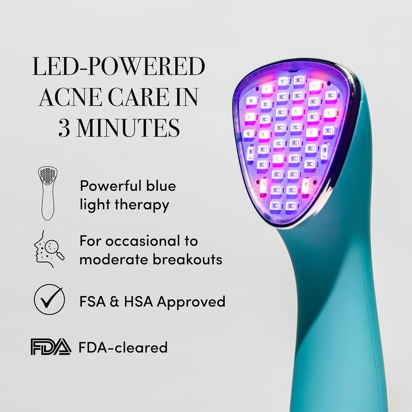 reVive Light Therapy Clinical Acne Treatment for Face, Blue Light Therapy Device
