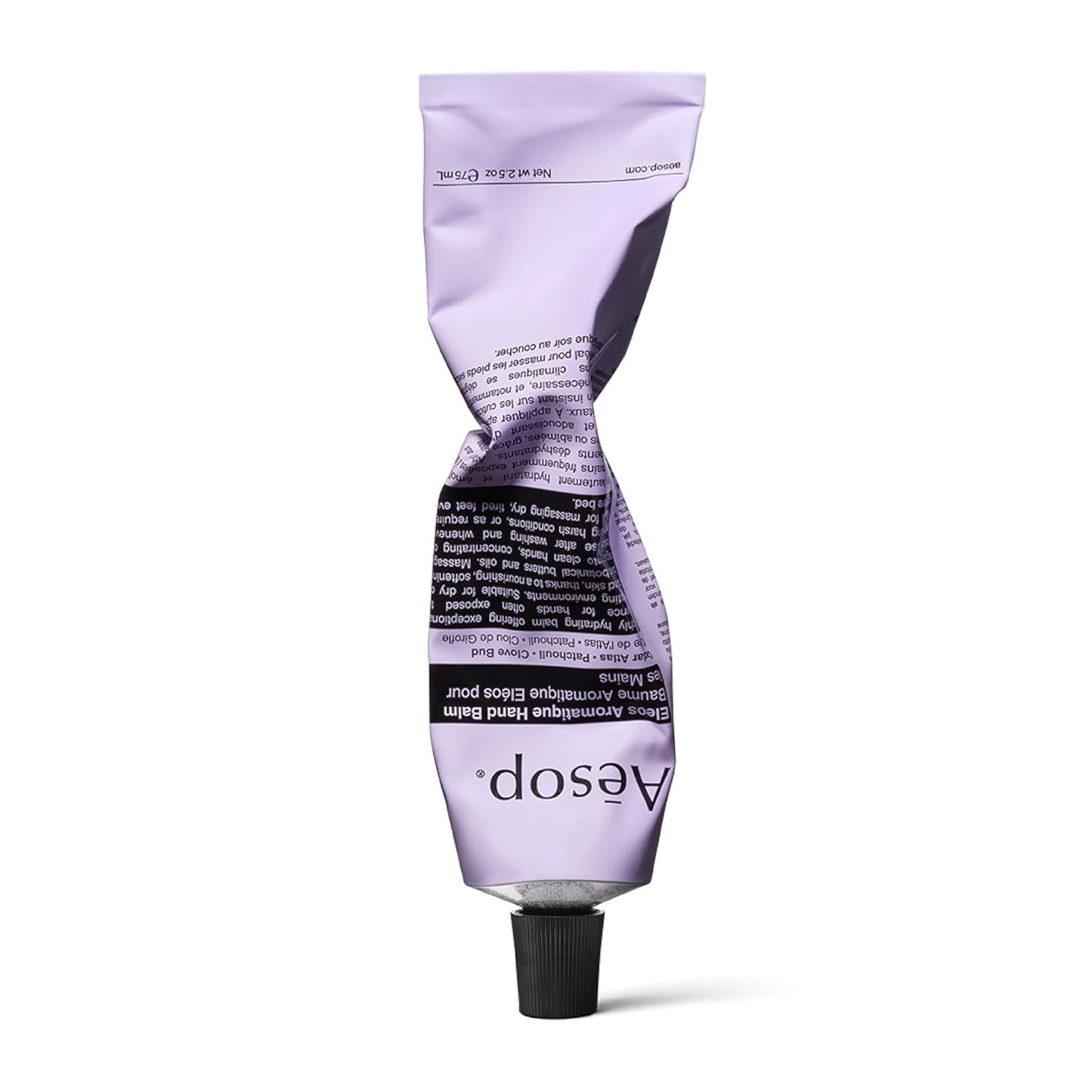 Aesop Eleos Aromatique Travel Size Hand Balm | Shea Butter and Coconut Oil to Nourish Dry, Cracked Hands | Lotion Made with Skin-Calming Essential Oils | 2.4 oz / 75 mL (Pack of 2)