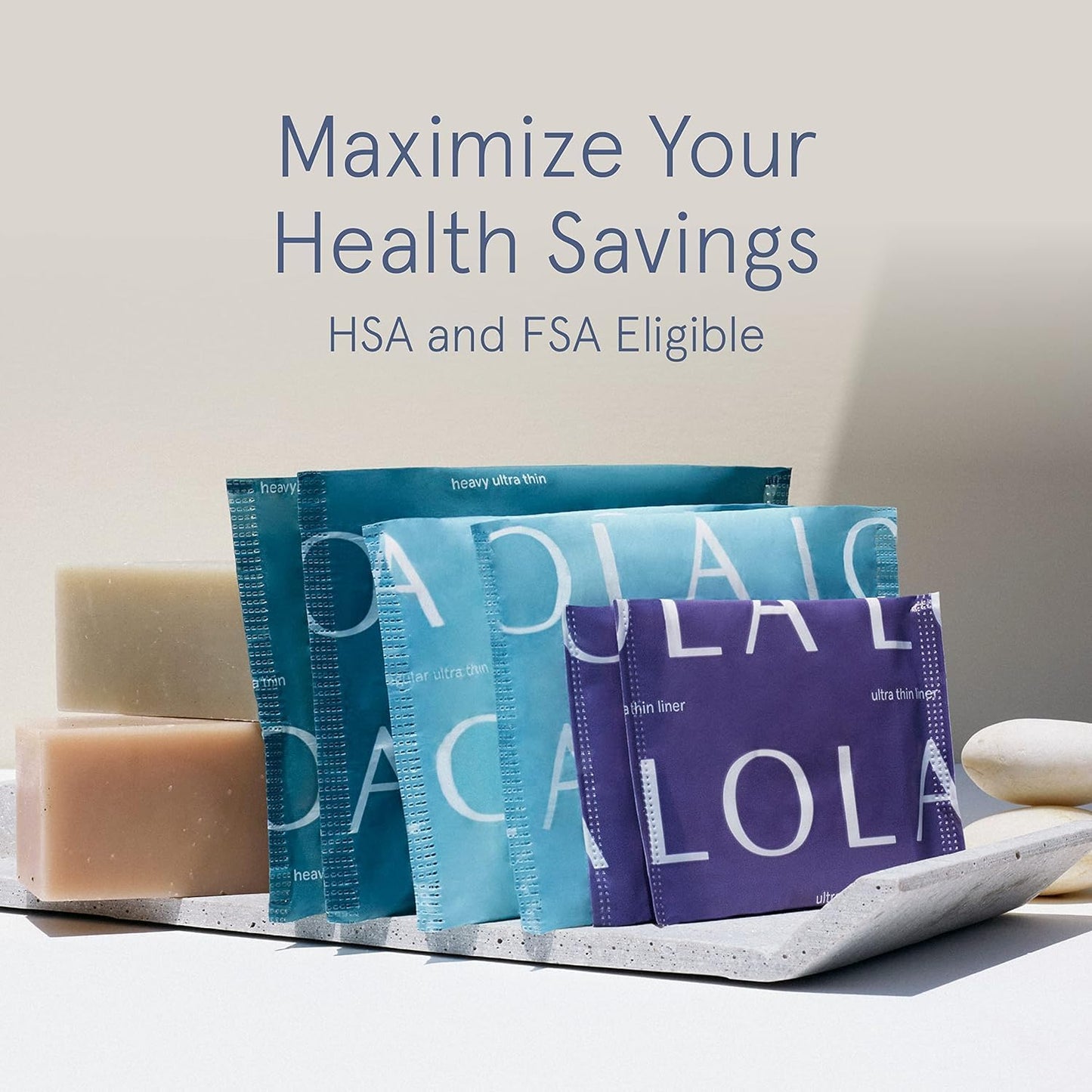 LOLA Panty Liners - 56 Count - Cotton Top Sheet & Core, Breathable Daily Liners for Women - Hypoallergenic Unscented Organic Pads for Women