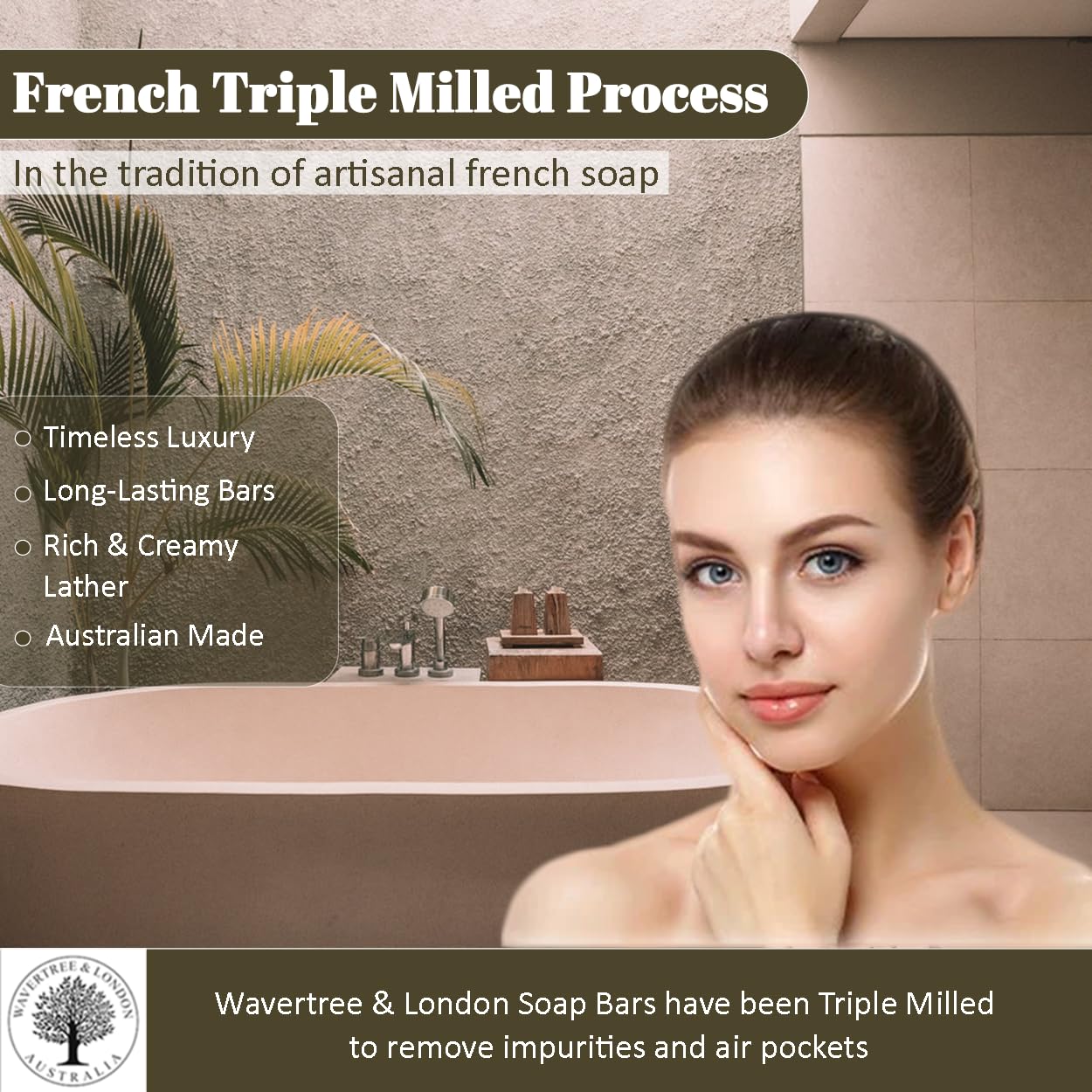 Wavertree & London Assorted Fabulous Florals #2 (8 Bars), 7oz Moisturizing Natural Soap Bars, French Milled and enriched with Shea Butter