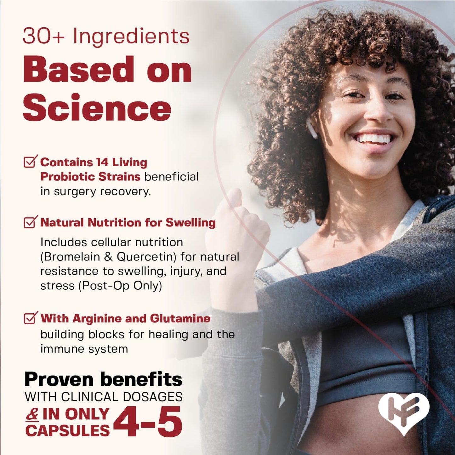 Surgery & Injury Recovery Supplement (Pre-Op): Quercetin, Probiotics Supplement for Wound, Liposuction, Tummy Tuck, and BBL Post Surgery Supplies