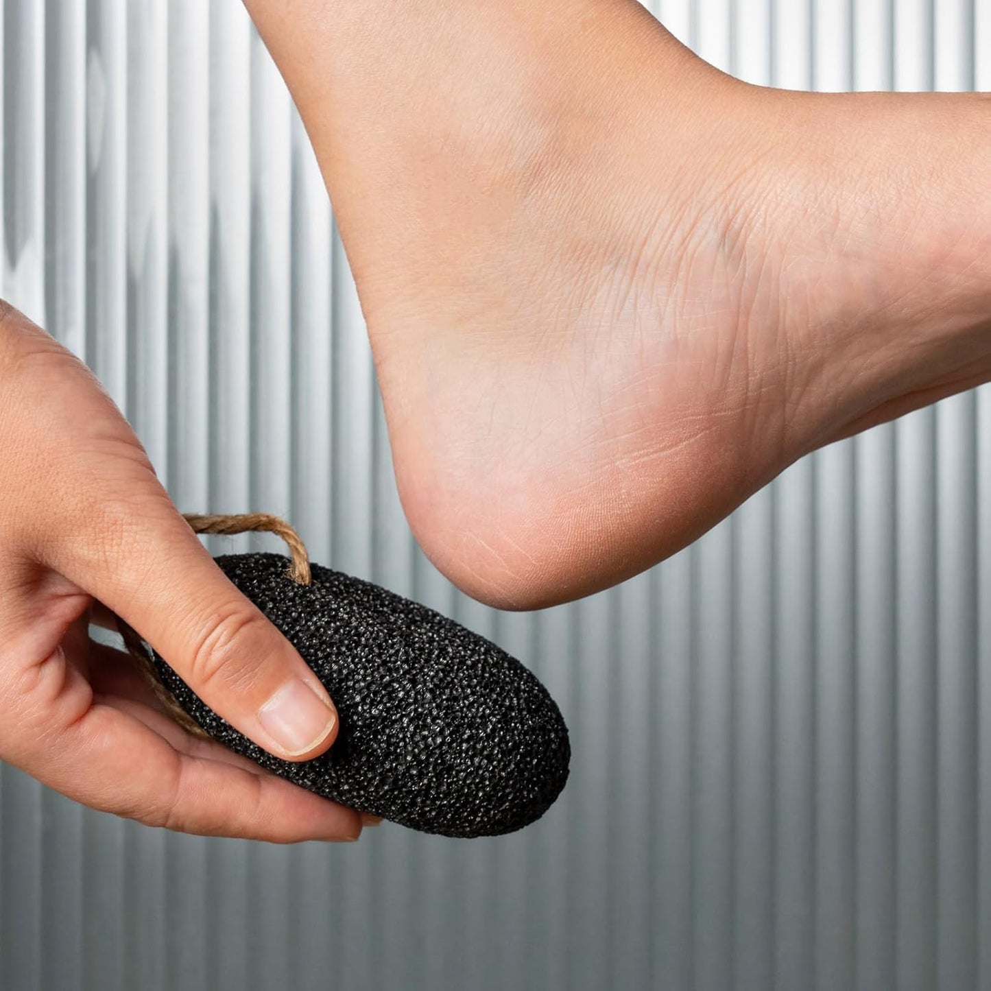 Natural Volcanic Pumice Stone for Feet & Hands. Foot Scrubber for Dead Skin Remover & Deep Cleansing, Cone Shape Stone for Hard-to-Reach Areas Corn Removal, 2 Pcs, Ready-to-Gift Design