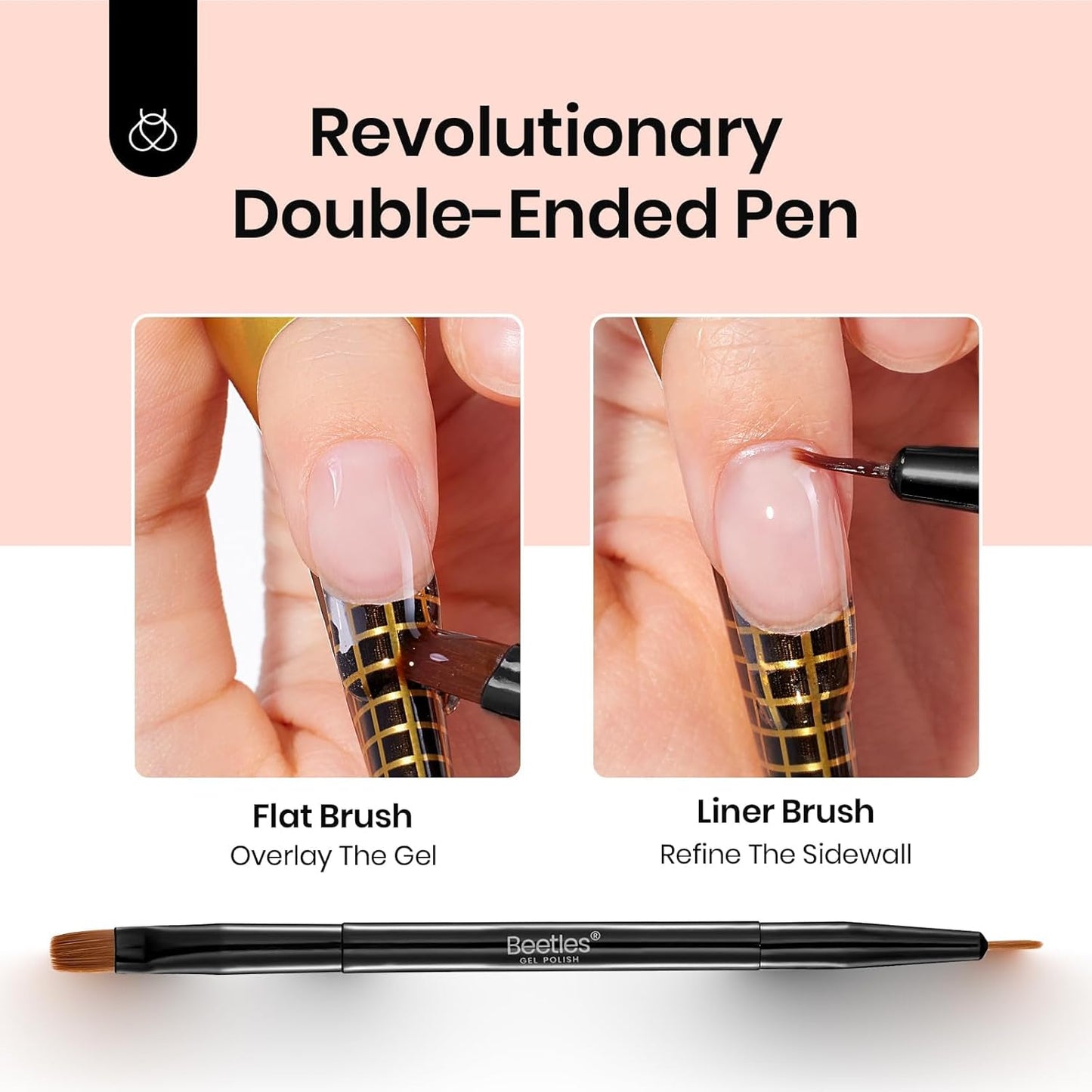 Beetles Hard Gel 8 in 1 60g Clear Scuplted Gel for Nail Extension Sculpting & Overlays High Hardness with Nail Accessories for Professional Use LED & UV Lamp Needed